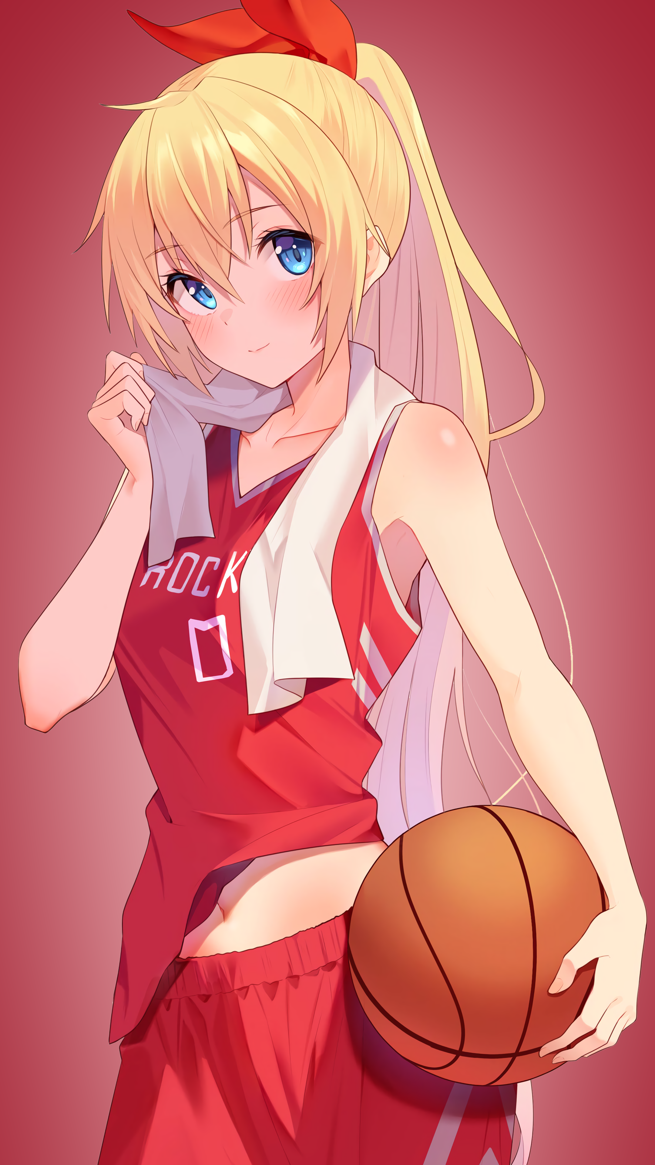 Anime 2160x3840 Kirisaki Chitoge Nisekoi anime girls anime fan art blonde basketball blue eyes