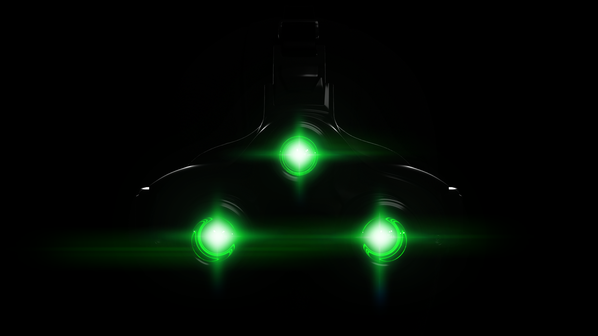 General 1920x1080 Splinter Cell night vision goggles black background bokeh green