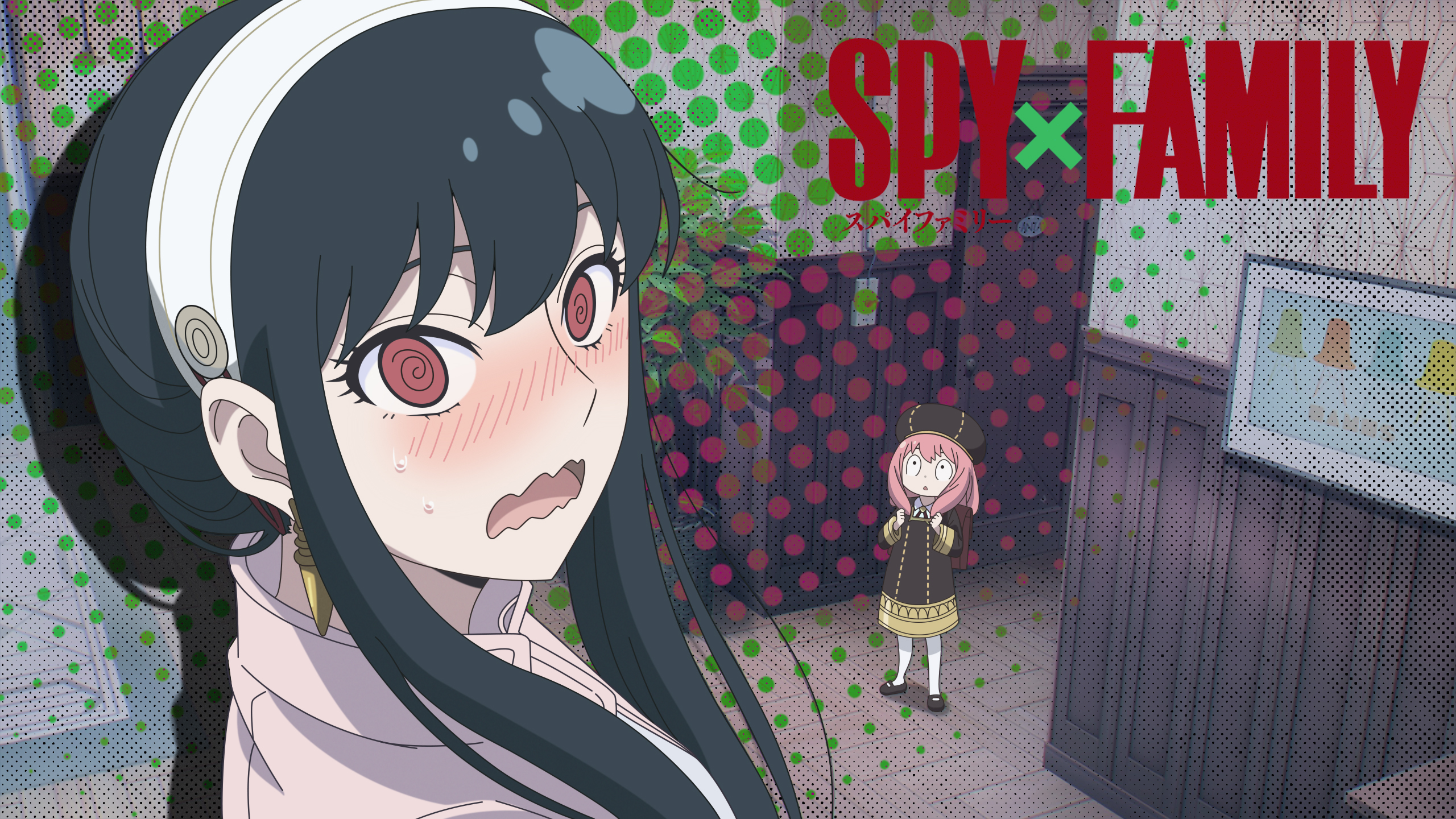 Anime 2560x1440 anime girls Yor Forger red eyes Spy x Family Anya Forger