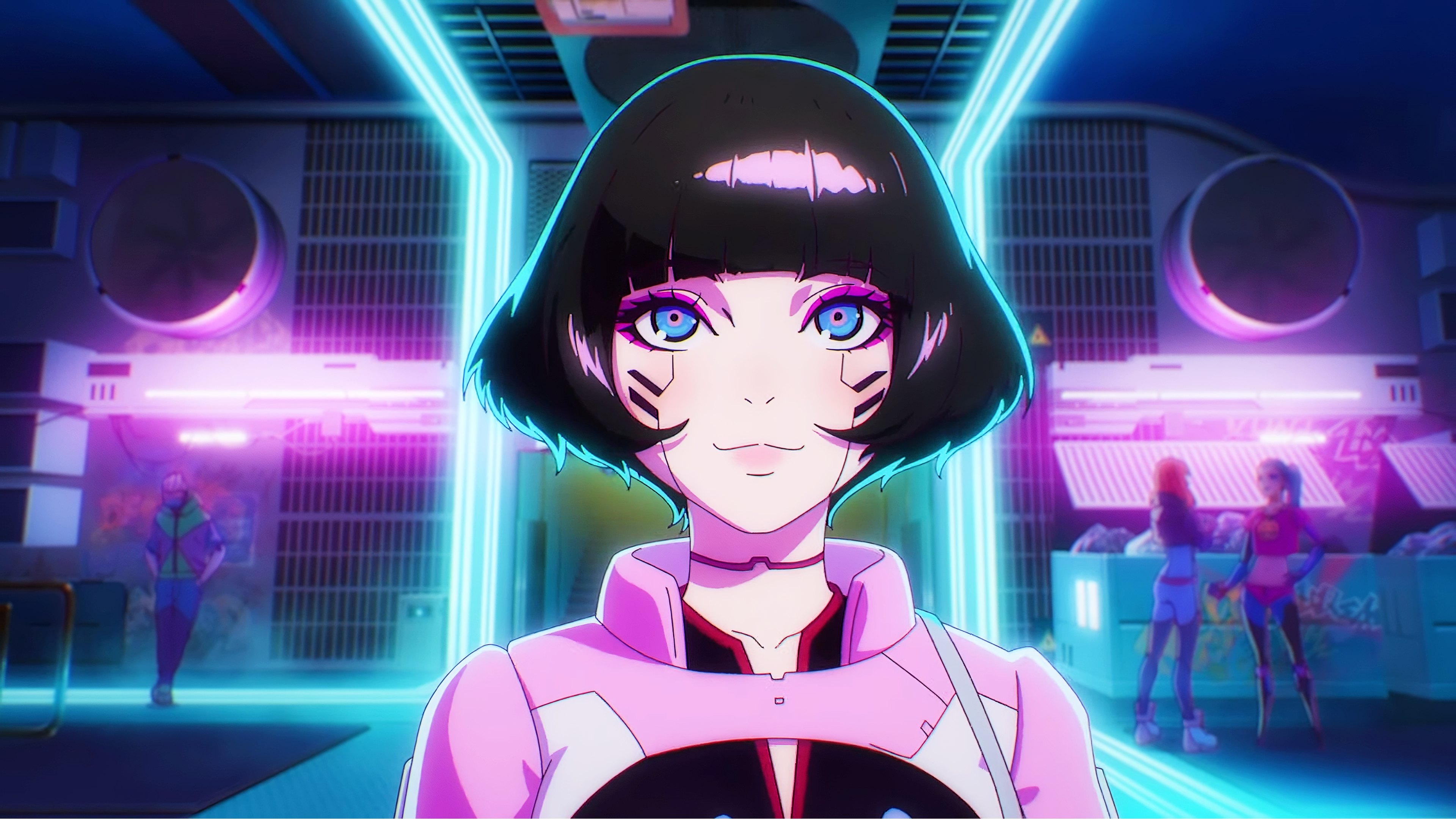 Anime 3840x2160 Cyberpunk: Edgerunners Cyberpunk 2077 CD Projekt RED trigger anime anime girls STUDIO MASSKET Netflix TV Series 4K