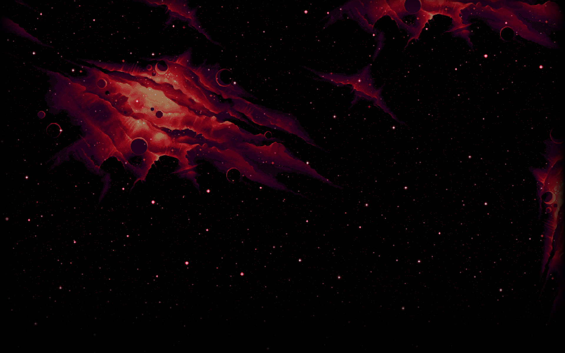 General 1920x1200 space stars video games black red planet nebula