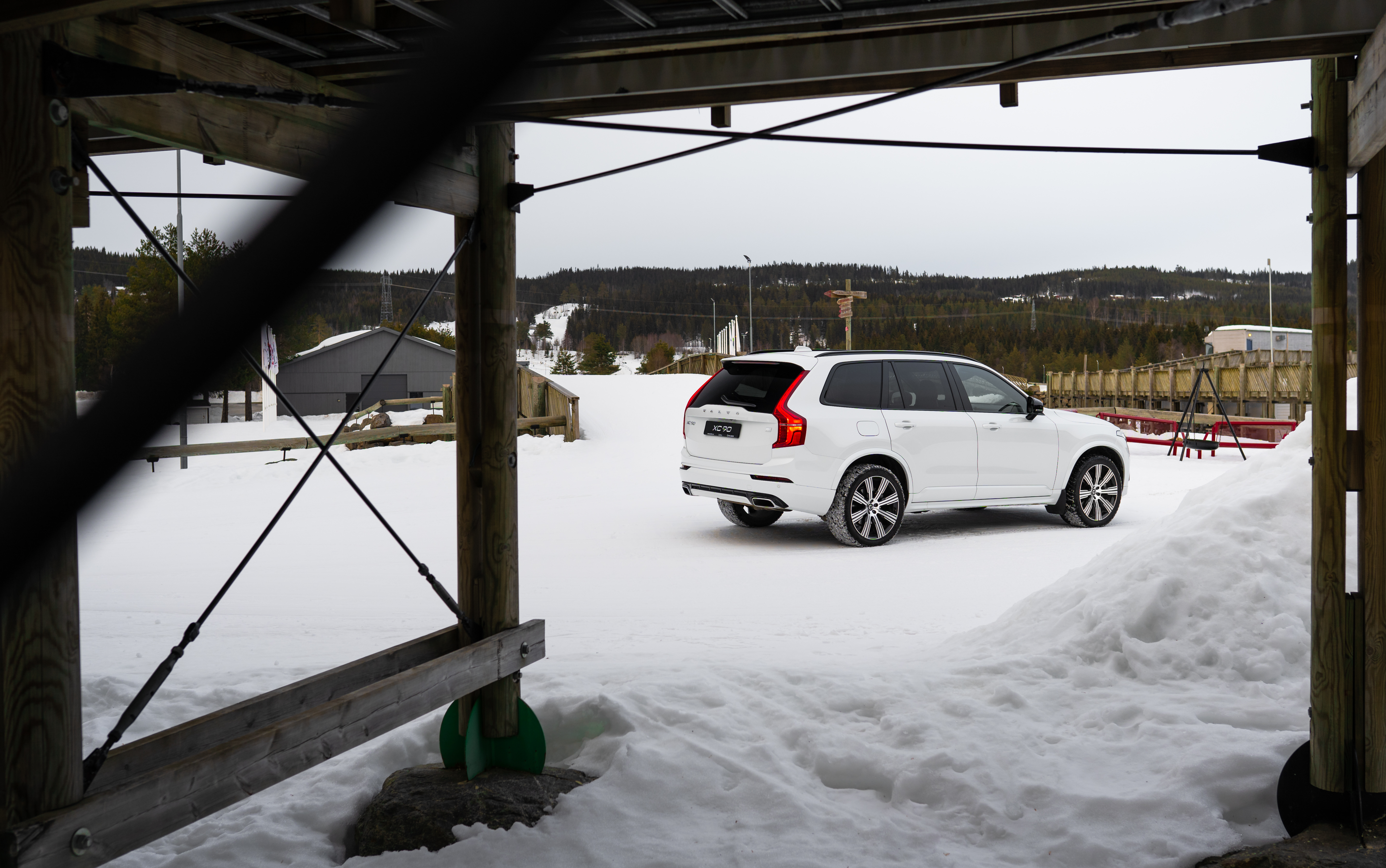 General 5370x3363 car Volvo SUV Volvo XC90 snow winter vehicle Swedish cars