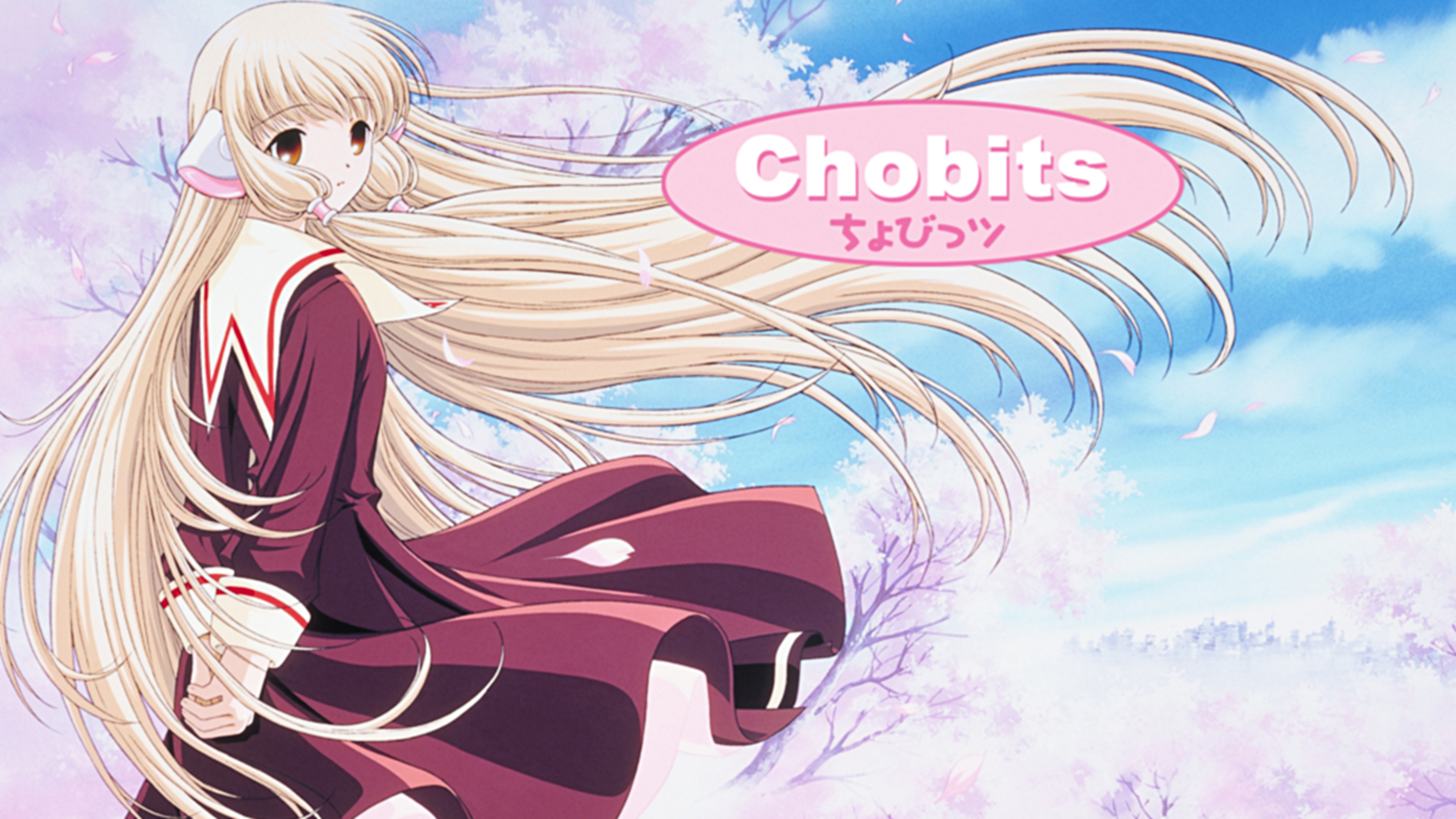 Anime 3000x1688 Chobits Chii artwork typography anime