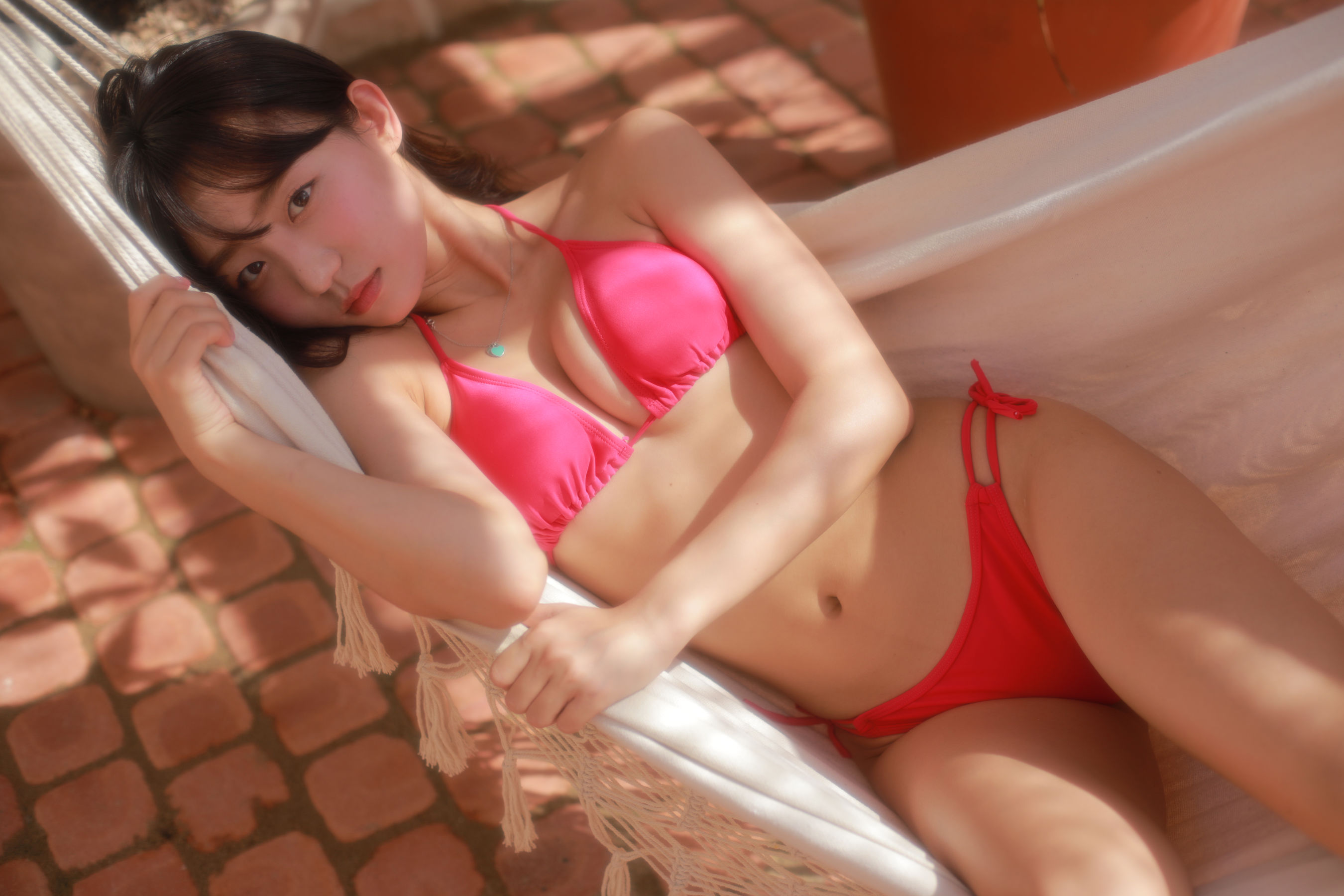 People 2700x1800 Asian Eunji Pyoapple women bikini belly belly button