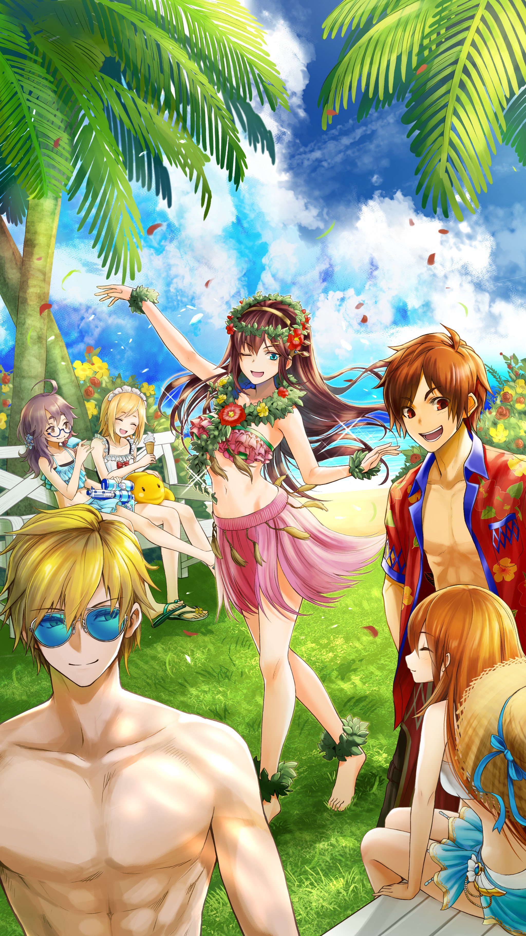 Anime 2048x3642 Grand Summoners Mobile Game bikini