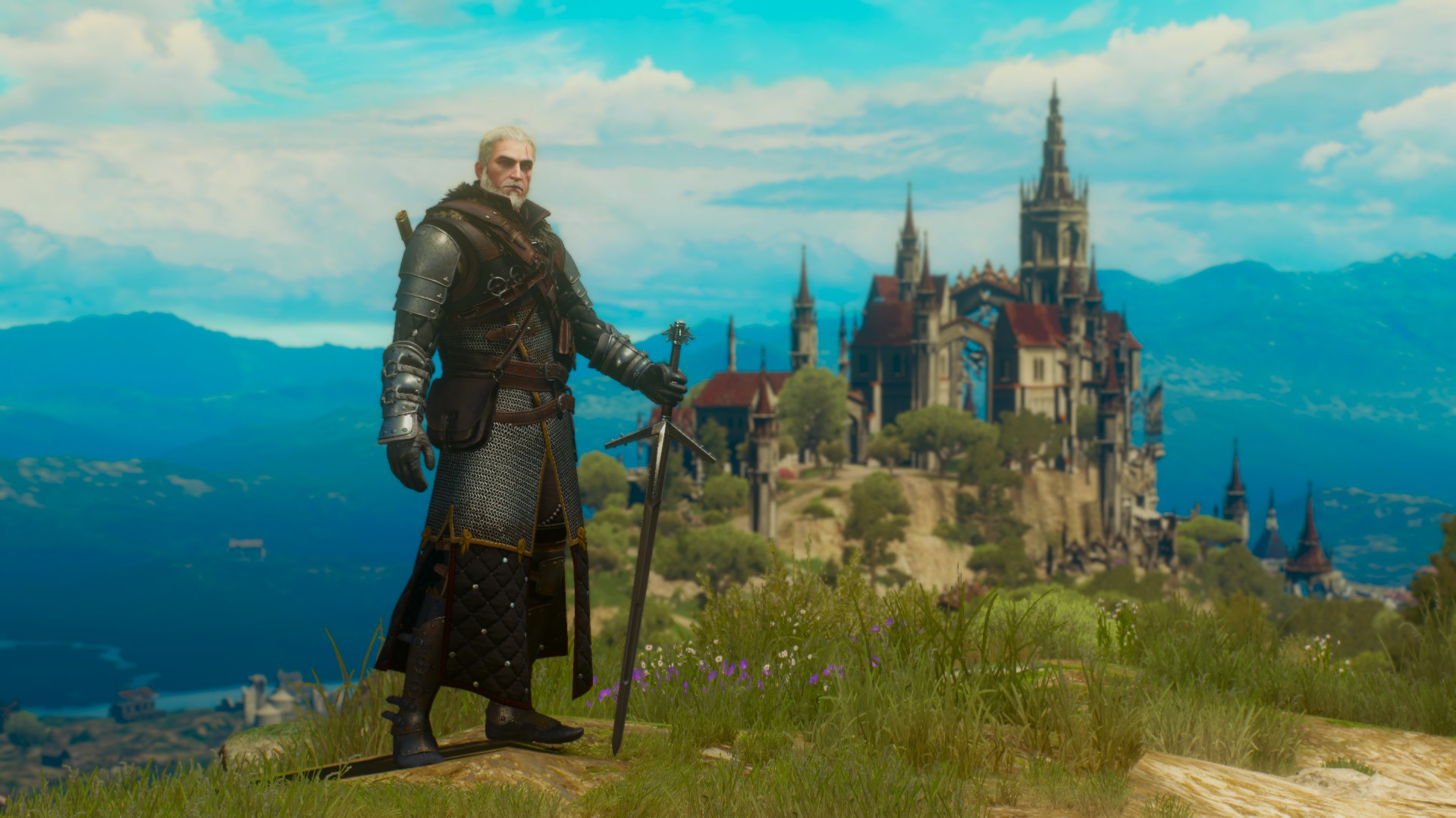 General 1920x1080 The Witcher 3: Wild Hunt The Witcher 3: Wild Hunt - Blood and Wine Toussaint Geralt of Rivia The Witcher video games video game characters Book characters CD Projekt RED