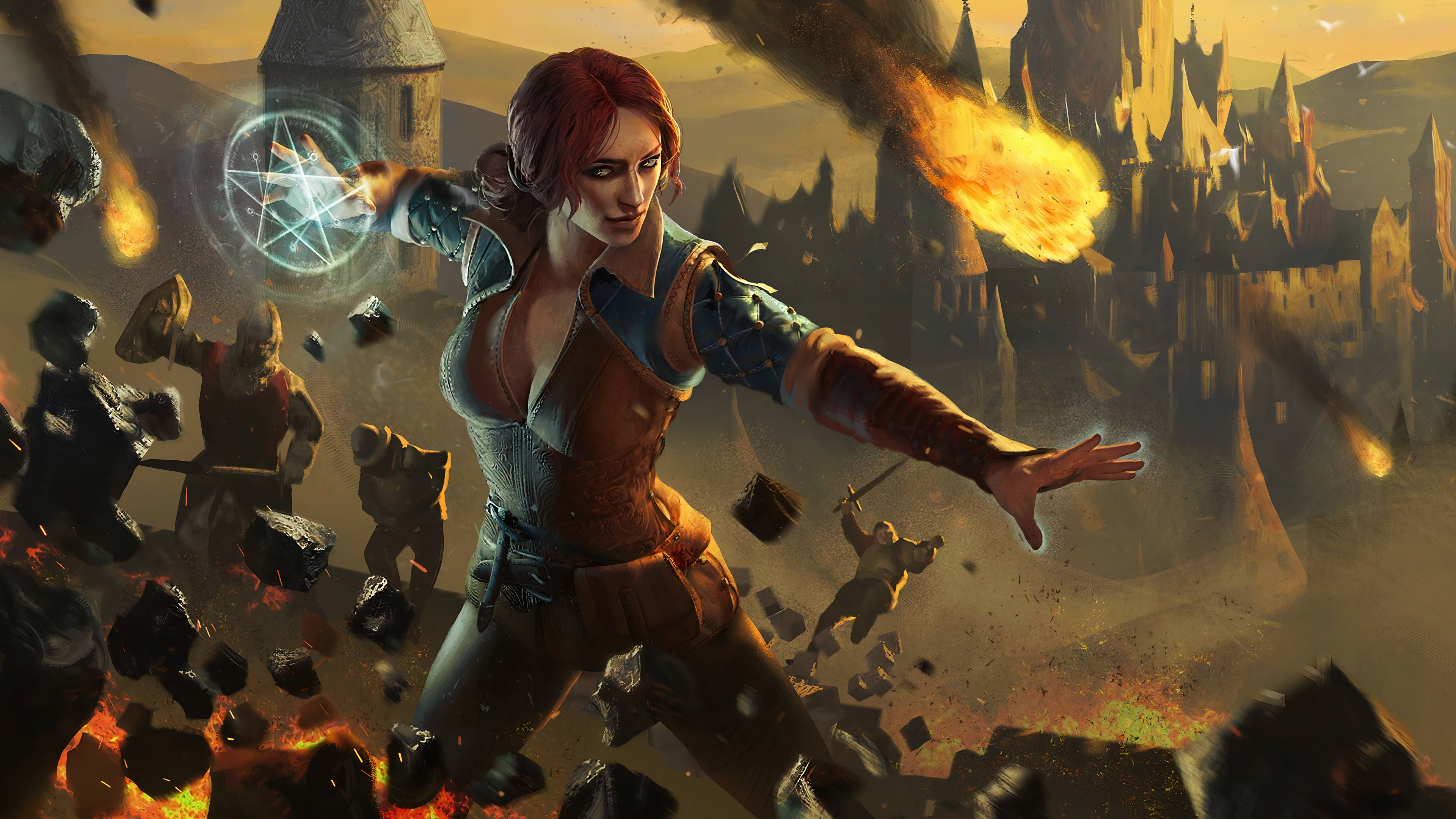 General 3840x2160 Triss Merigold Gwent The Witcher video games video game characters