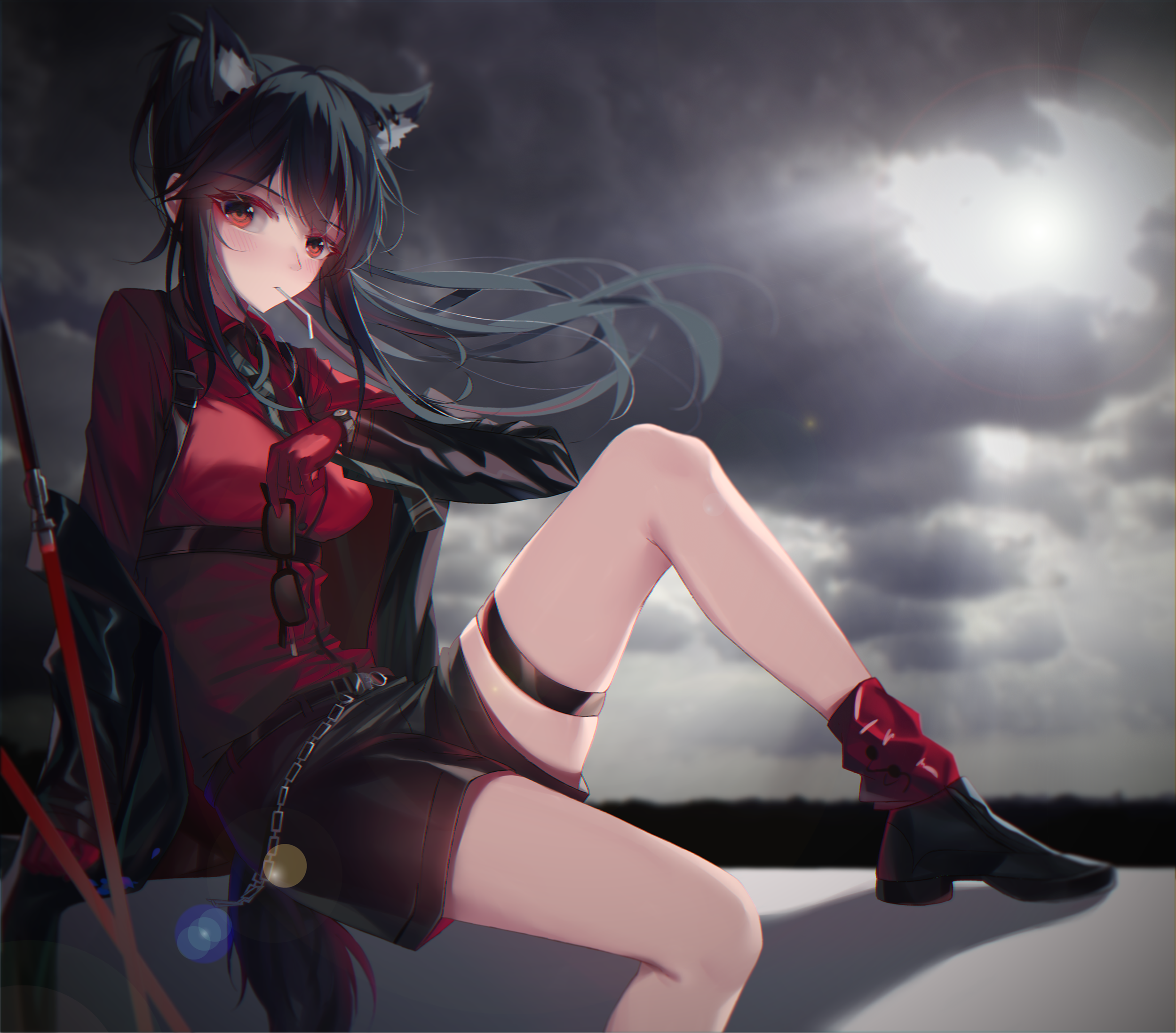 AI Art Generator: Beautiful Anime, Anime Style, Wolf Girl, Furry, Anthro,  Trending on Pixiv Fanbox, Purple Hair, Bright Eyes, Purple Eyes, Wolf Ears,  Wolf Tail, Detailed Features, Furaffinity, Fursona