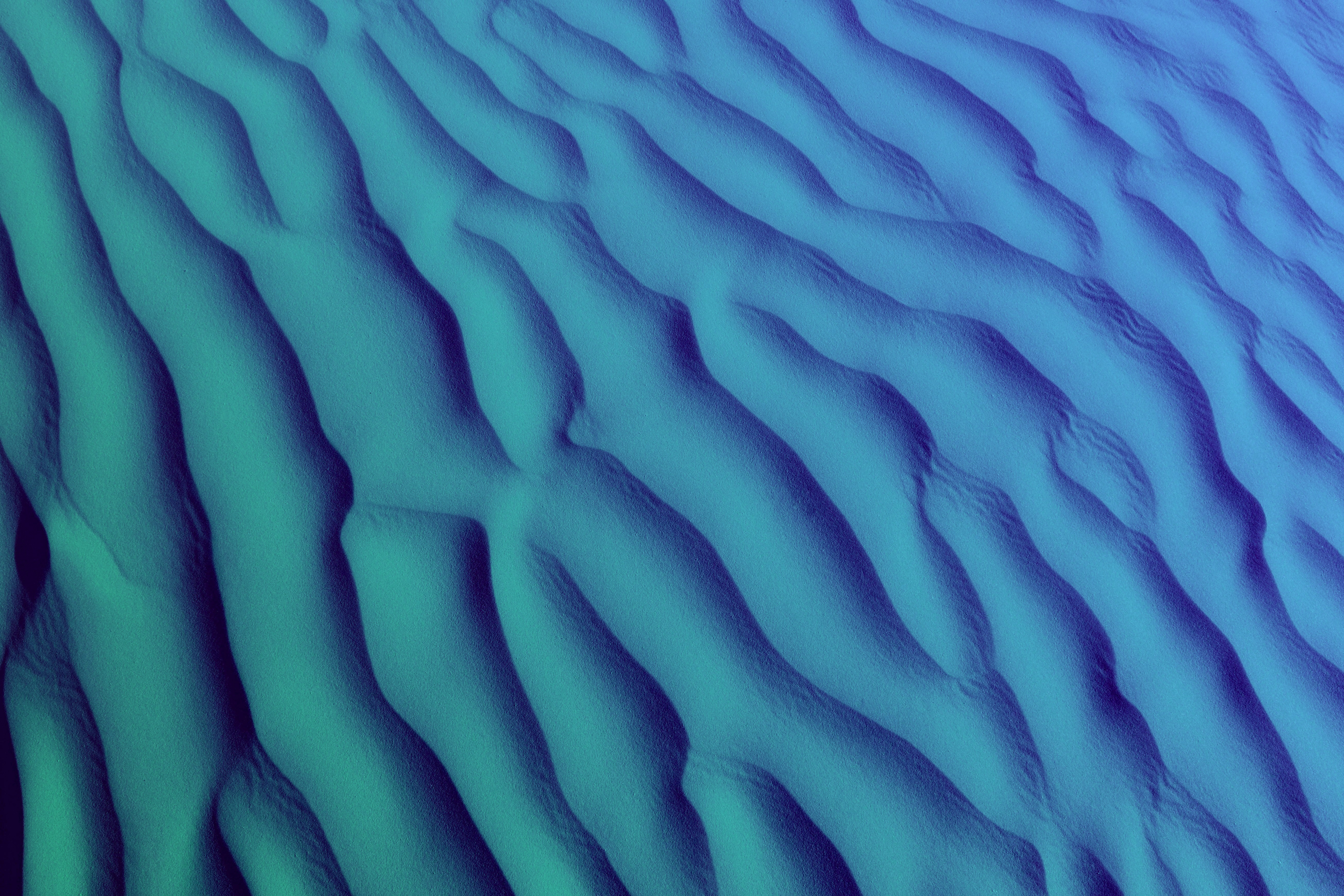 General 5224x3483 desert texture abstract sand shadow gradient dunes Sahara blue digital art