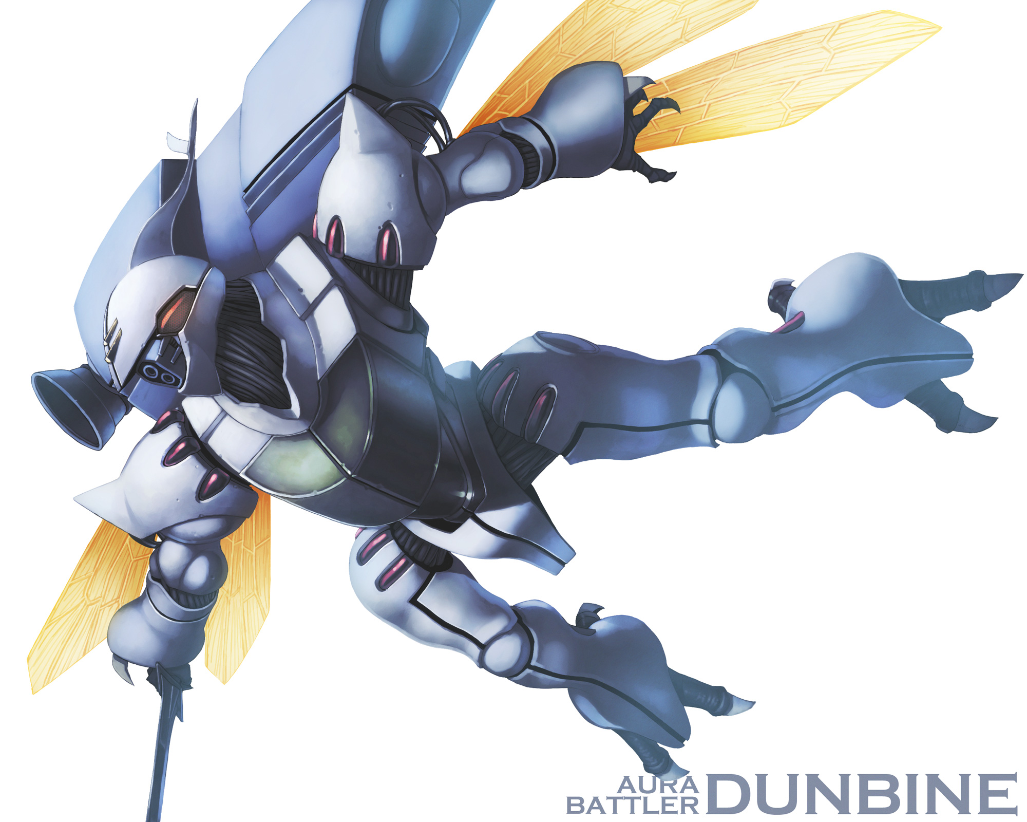 Anime 2000x1600 anime mechs Aura Battler Dunbine Dunbine Super Robot Taisen artwork digital art fan art
