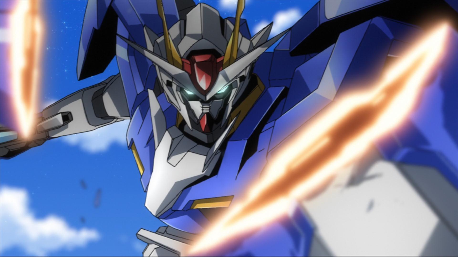 Anime 1920x1080 anime mechs Super Robot Taisen Anime screenshot Gundam Mobile Suit Gundam 00 00 Gundam artwork digital art