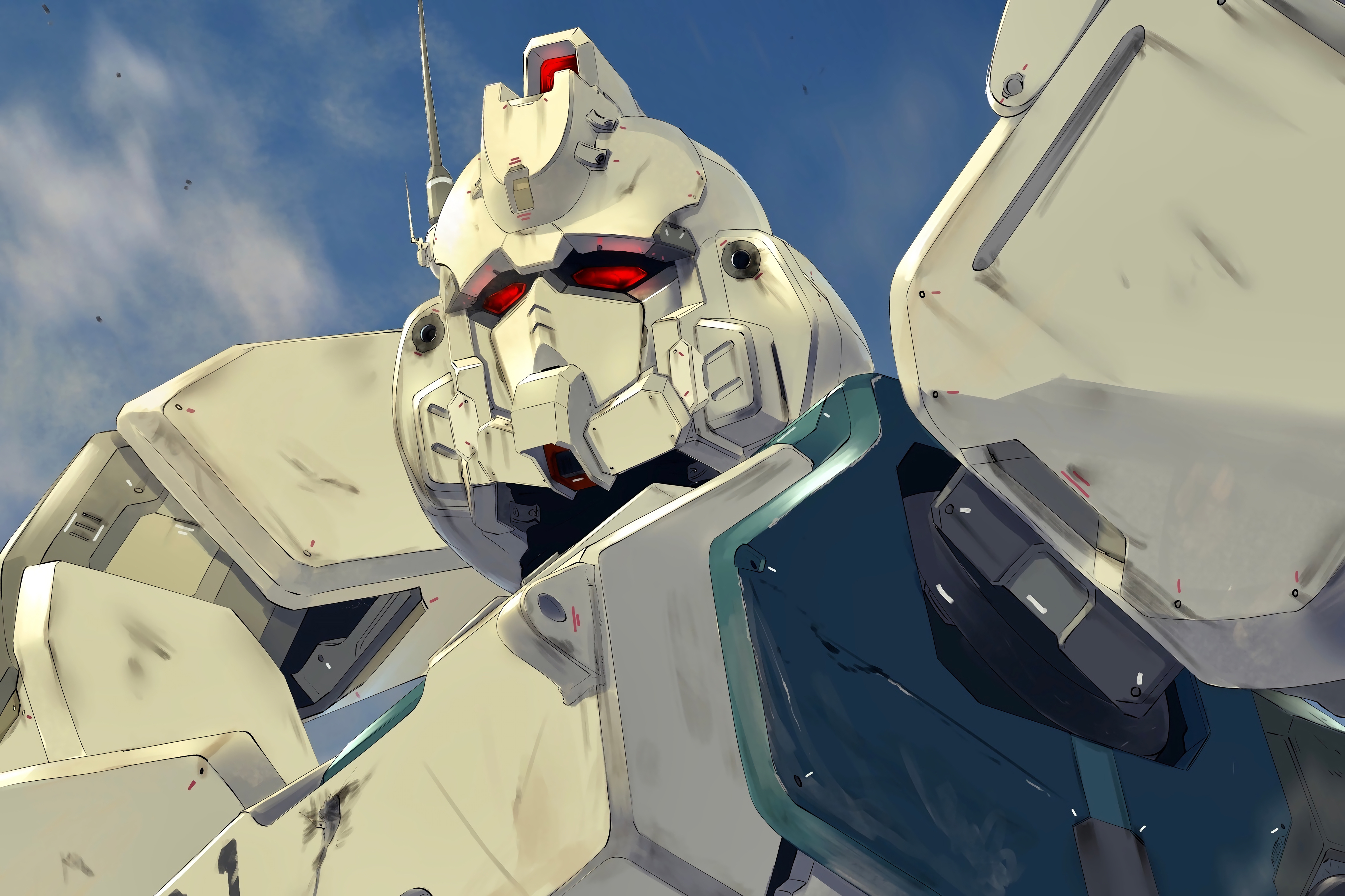 Anime 5326x3550 digital art Gundam robot futurism mechs anime