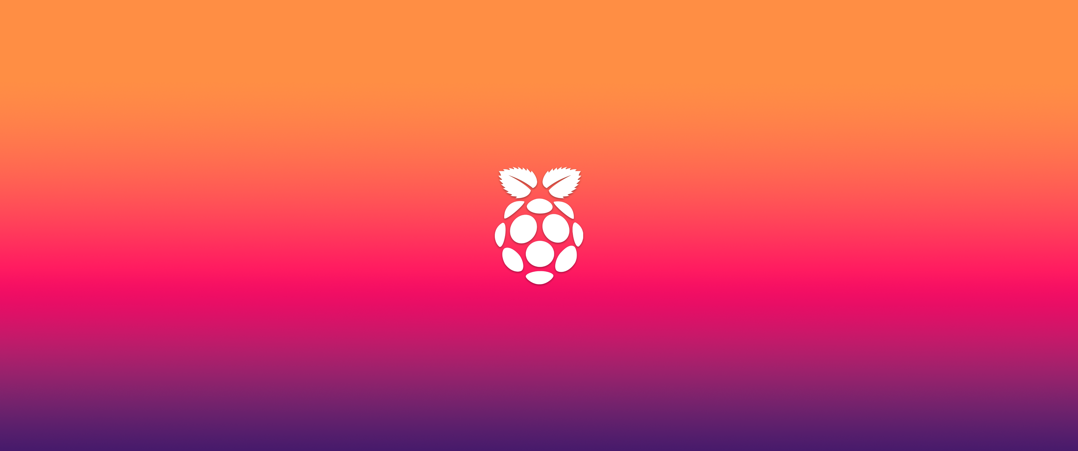 General 3440x1440 Raspberry Pi Linux gradient logo brand digital art simple background