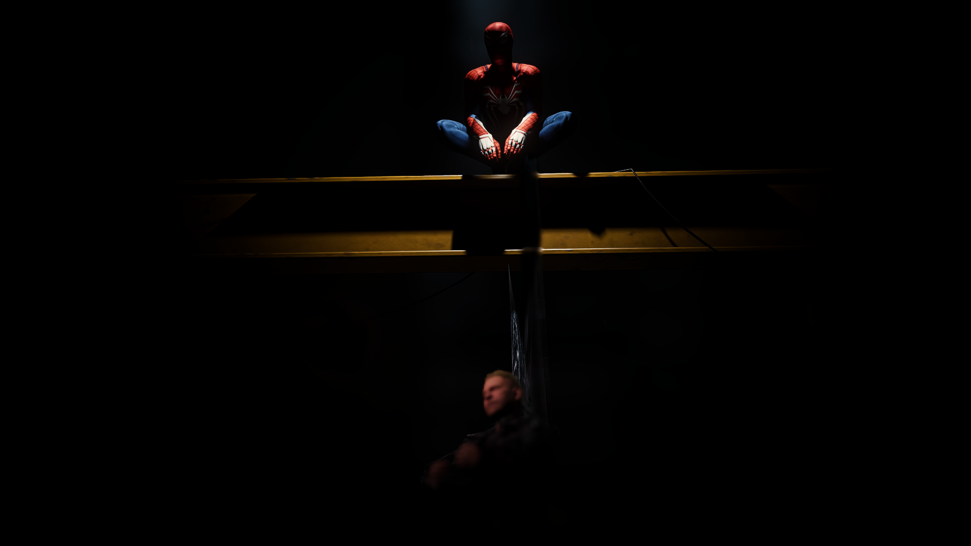 General 1920x1080 Spider-Man Spider-Man 3 (Game) night squatting superhero CGI