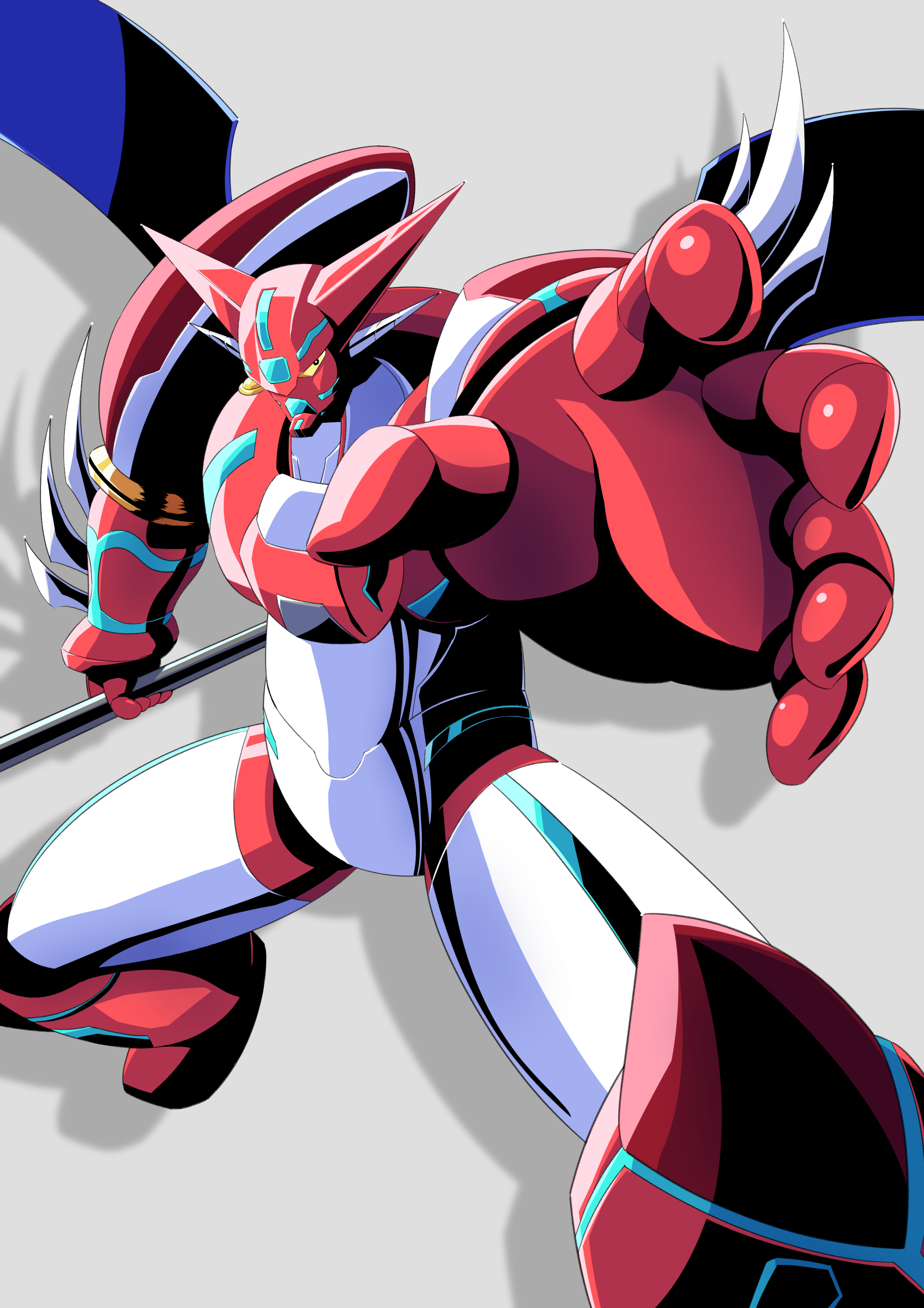 Anime 2480x3508 anime mechs Super Robot Taisen Getter Robo Getter Robo Armageddon Shin Getter 1 artwork digital art fan art