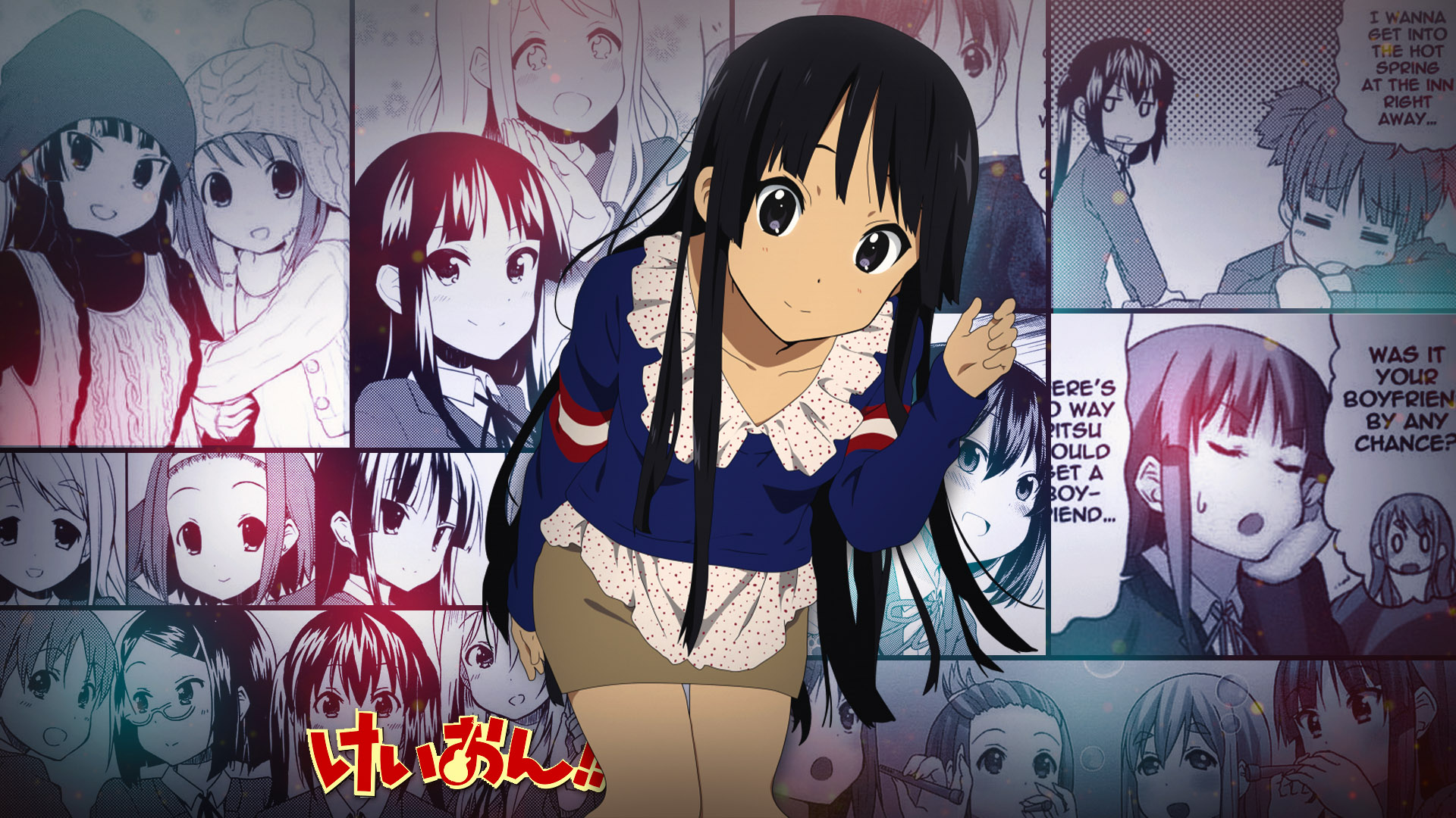 Anime 1920x1080 Akiyama Mio K-ON! anime girls anime manga