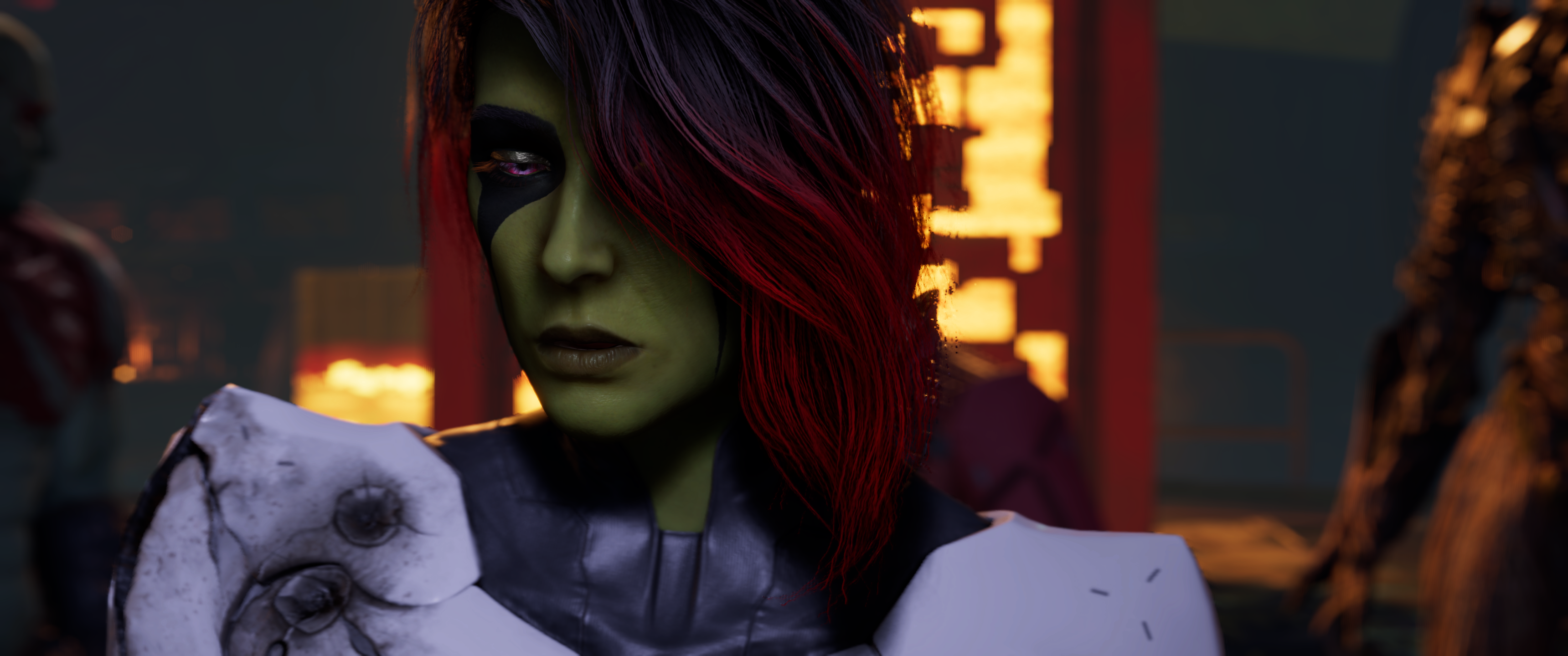 General 3440x1440 Guardians of the Galaxy (Game) video game characters aliens universe Gamora  Marvel Comics