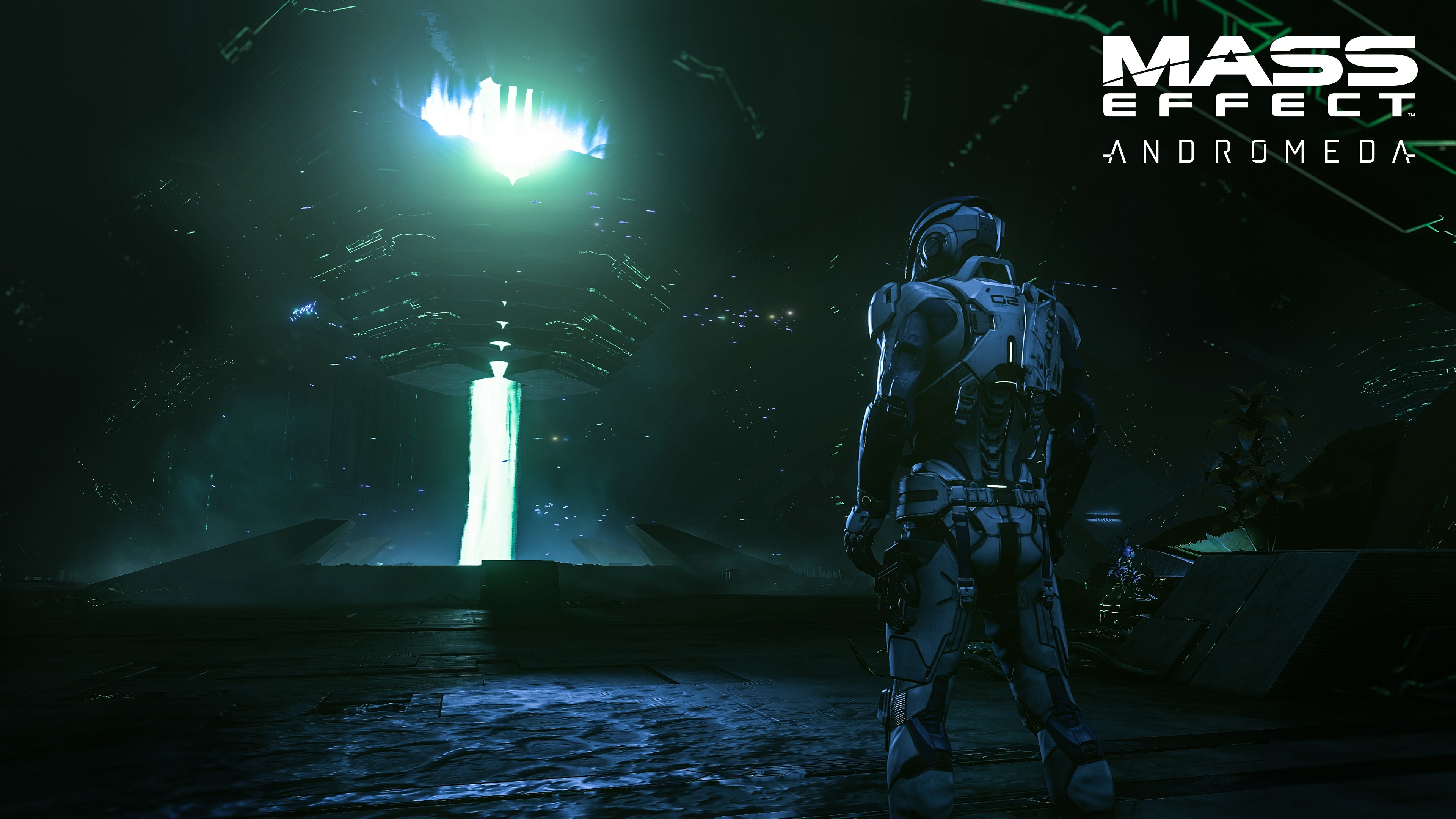 General 3840x2160 Mass Effect: Andromeda Mass Effect video games Ryder looking into the distance