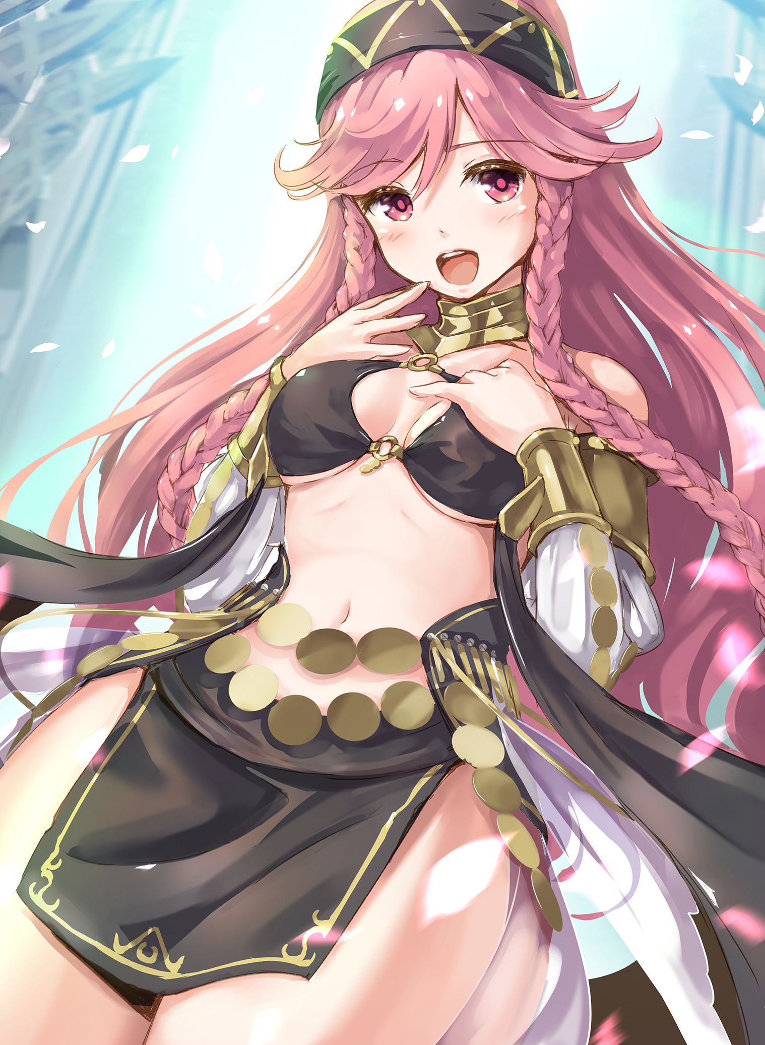 Anime 1518x2073 Olivia (Fire Emblem) Fire Emblem cleavage pink hair