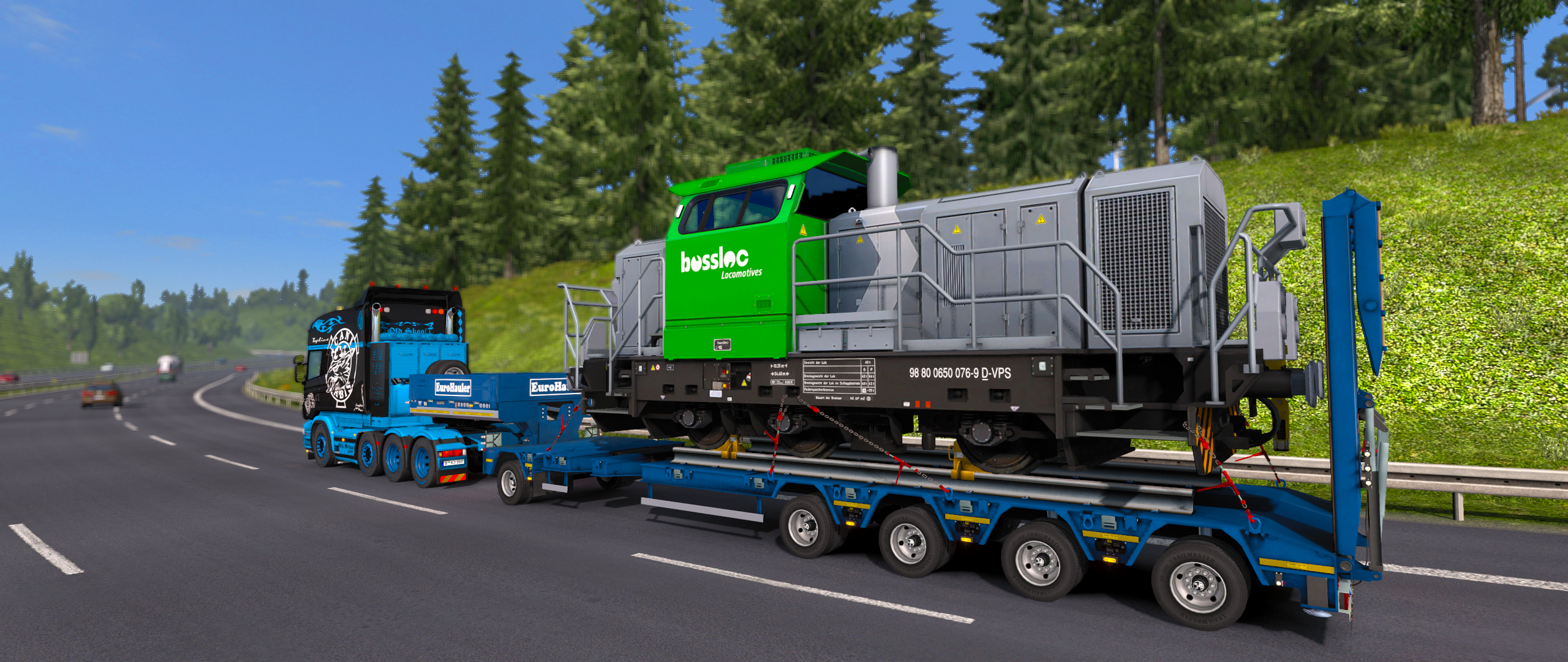 General 2560x1080 truck Scania Euro Truck Simulator 2 video games train PC gaming screen shot