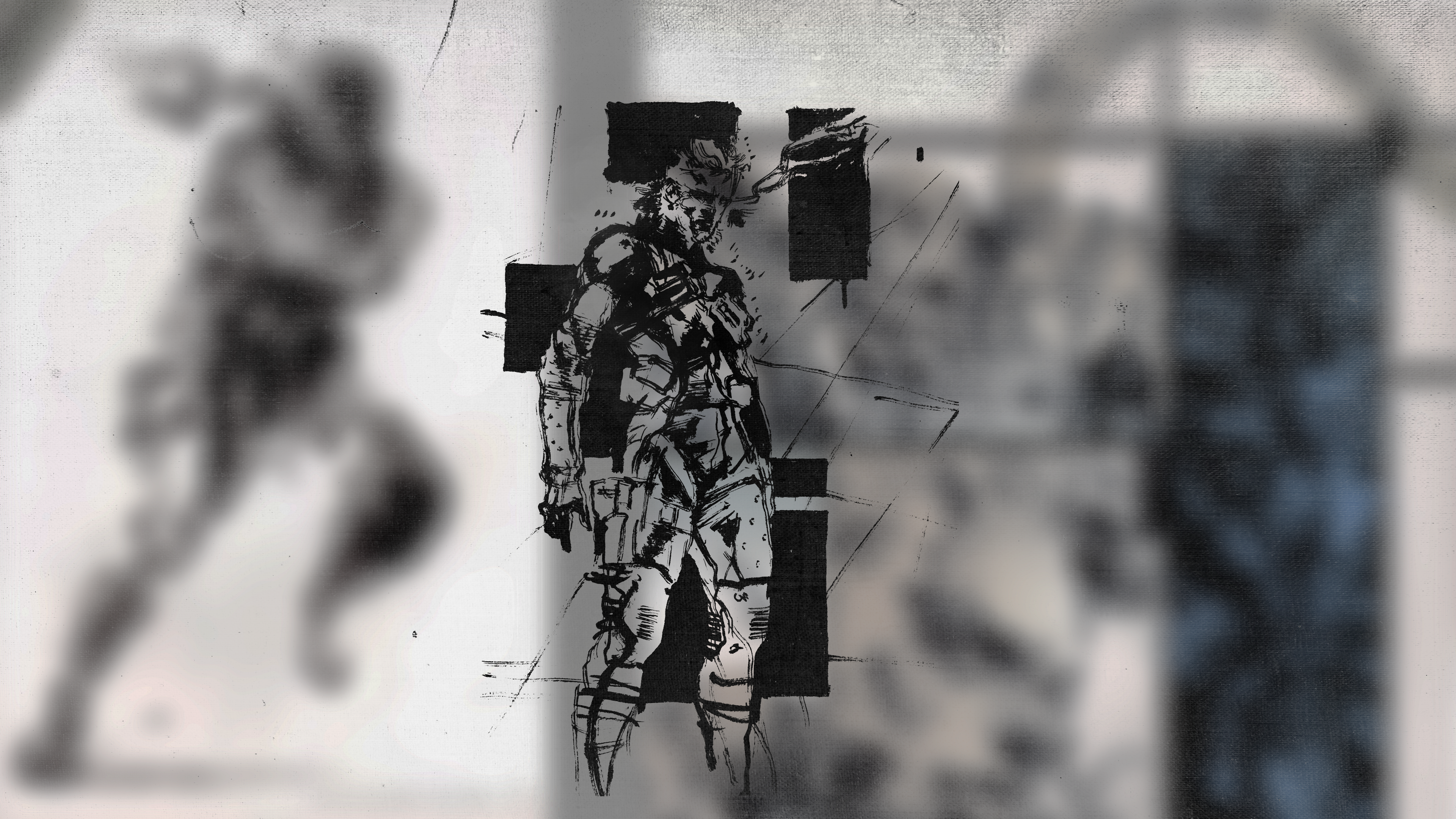 General 3840x2160 Metal Gear Metal Gear Solid 2 Yoji Shinkawa video games Solid Snake (Metal Gear Solid) video game men video game characters video game art
