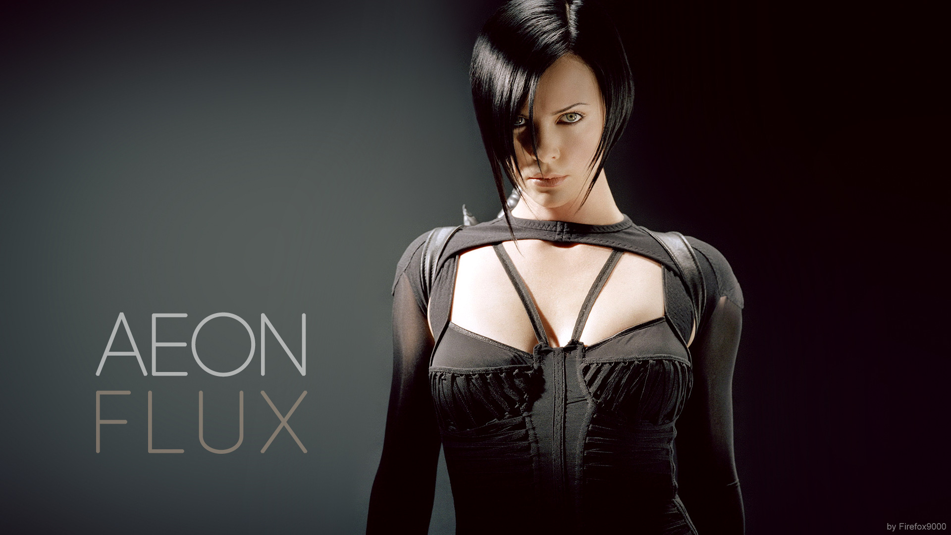 People 1920x1080 Aeon Flux Charlize Theron 2005 (Year) movies dark hair women short hair black hair actress