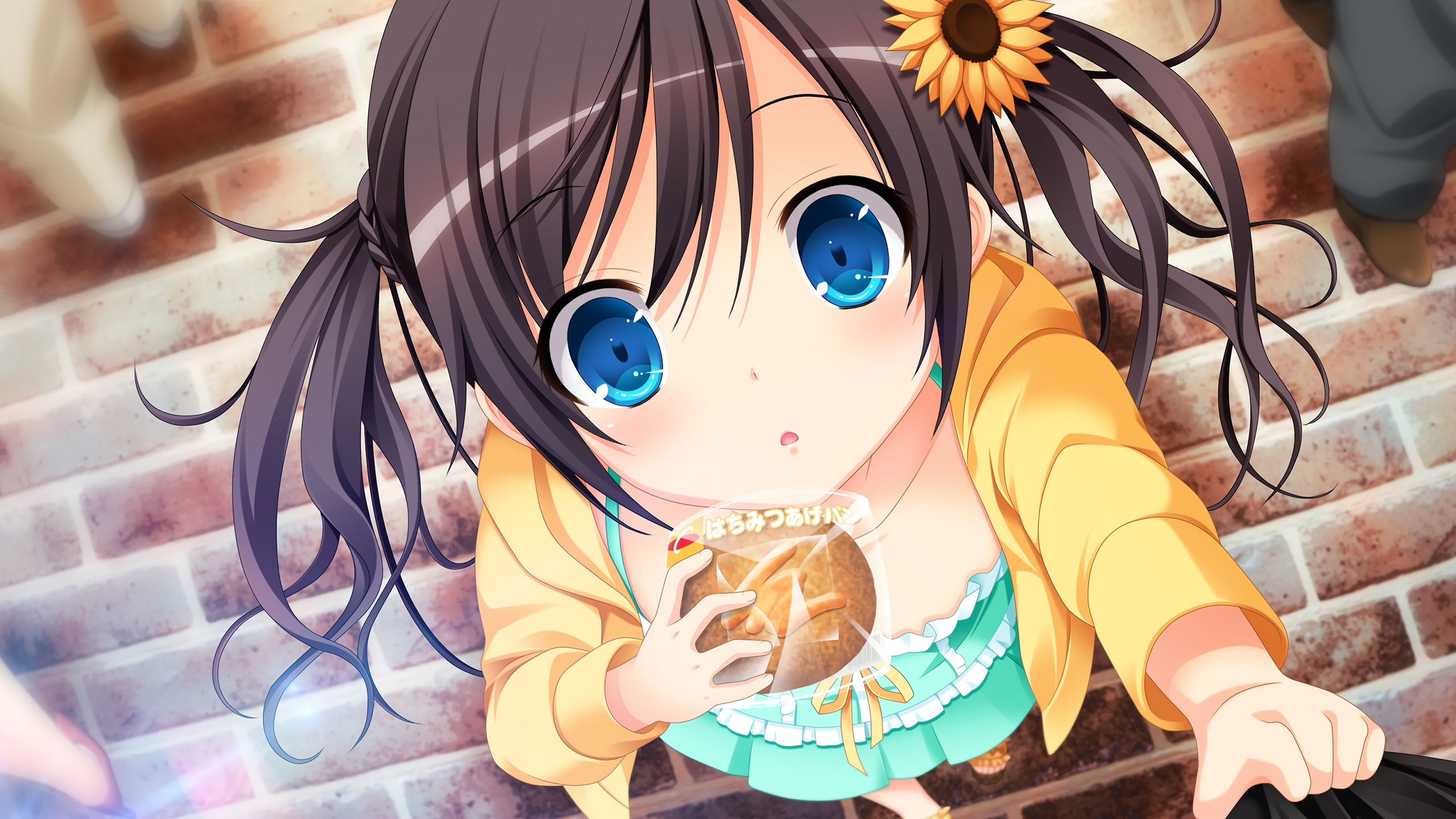 Anime 2560x1440 blue eyes looking at viewer loli