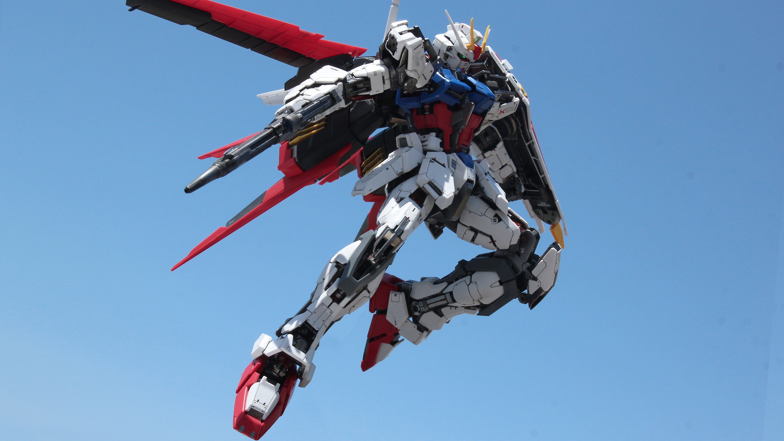 General 2560x1440 Mobile Suit Gundam Gundam Gundam Aile Strike Master Grade mechs Josh Darrah Gunpla Mobile Suit Gundam SEED robot science fiction