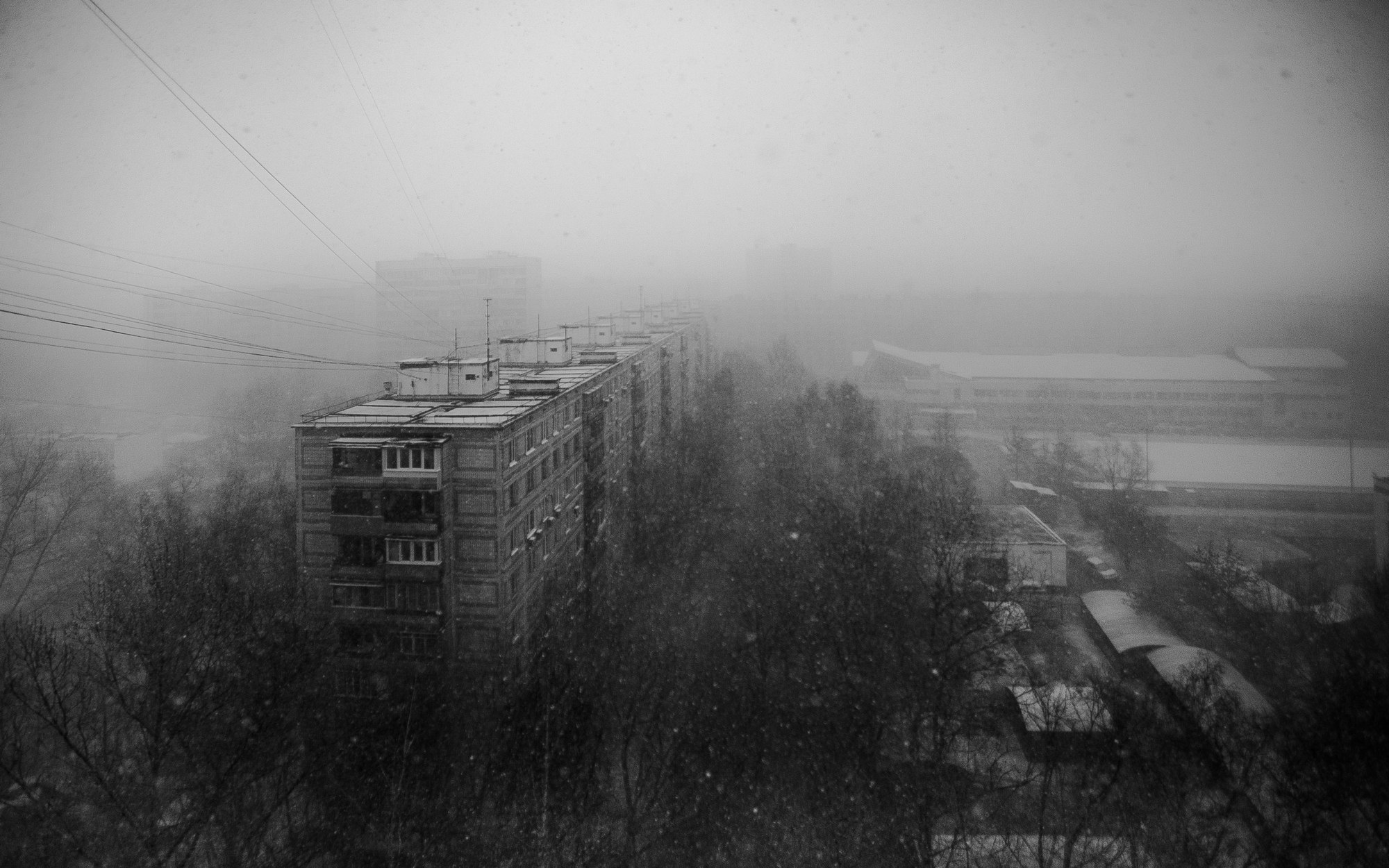 General 2000x1250 city monochrome trees Russia