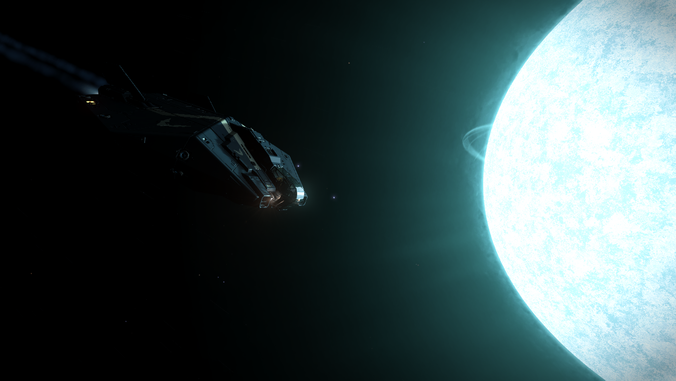 General 1360x768 Elite: Dangerous ASP Explorer planet stars spaceship PC gaming screen shot