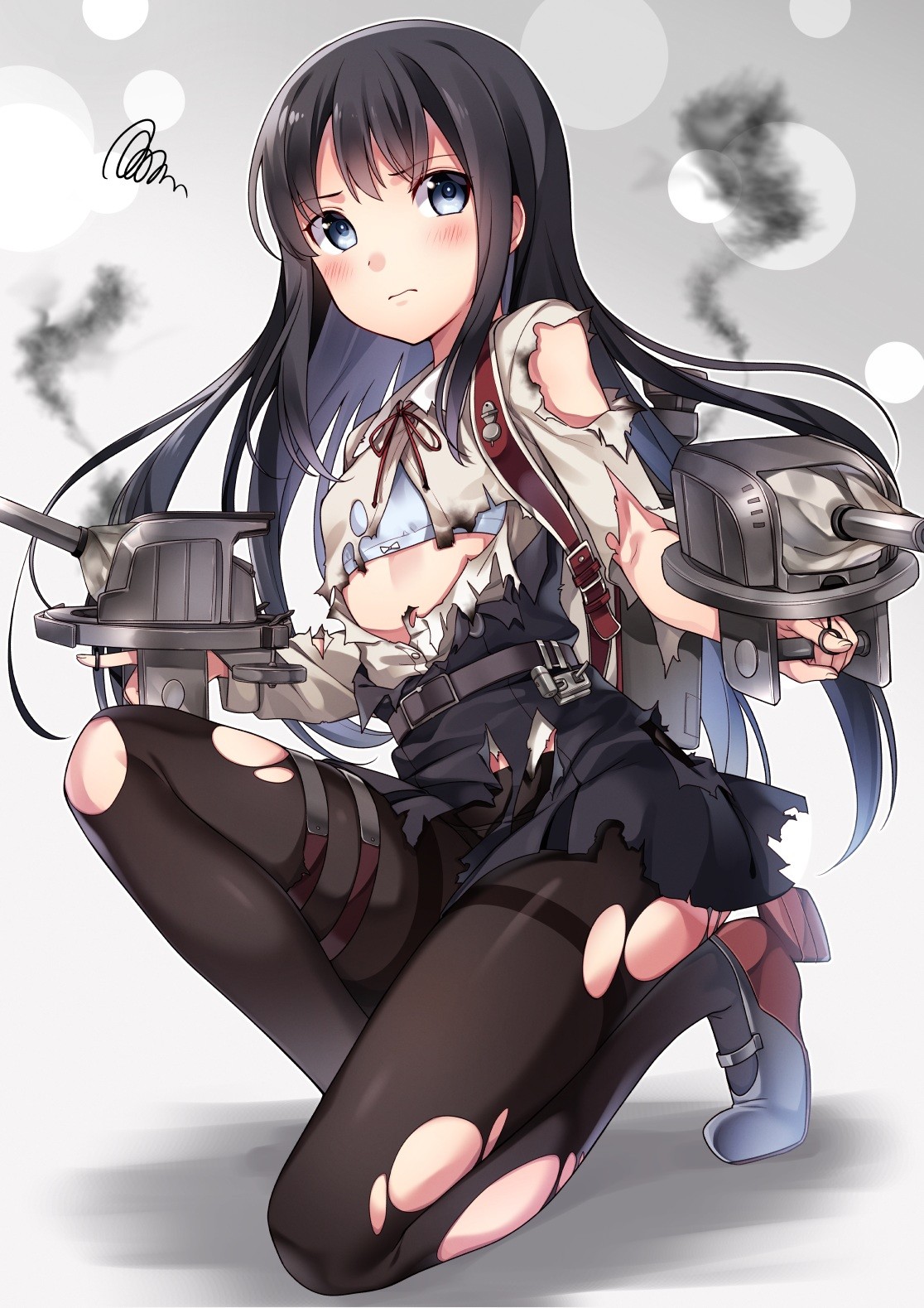 Long Hair Anime Anime Girls Kantai Collection Asashio Kancolle