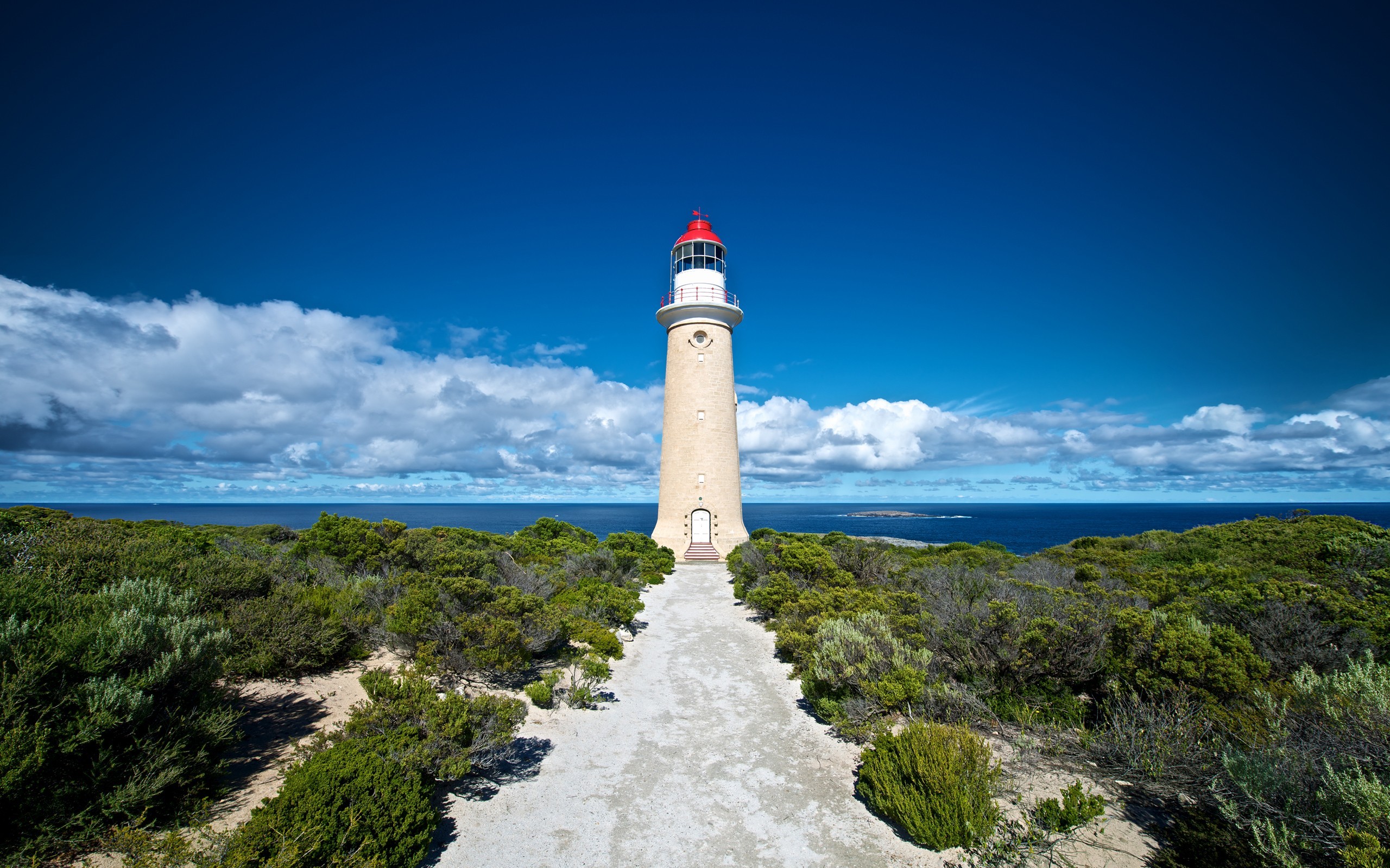 General 2560x1600 outdoors plants clouds lighthouse Australia