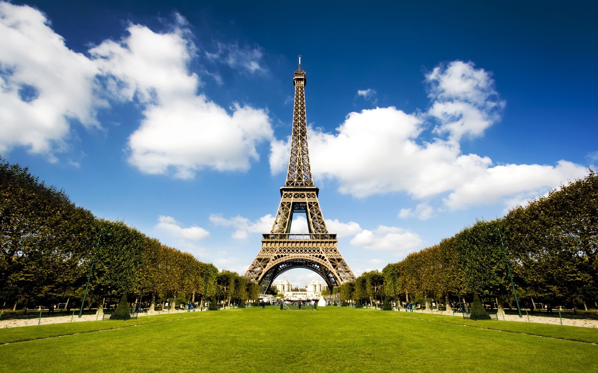 General 1920x1200 Paris Eiffel Tower clouds France landmark