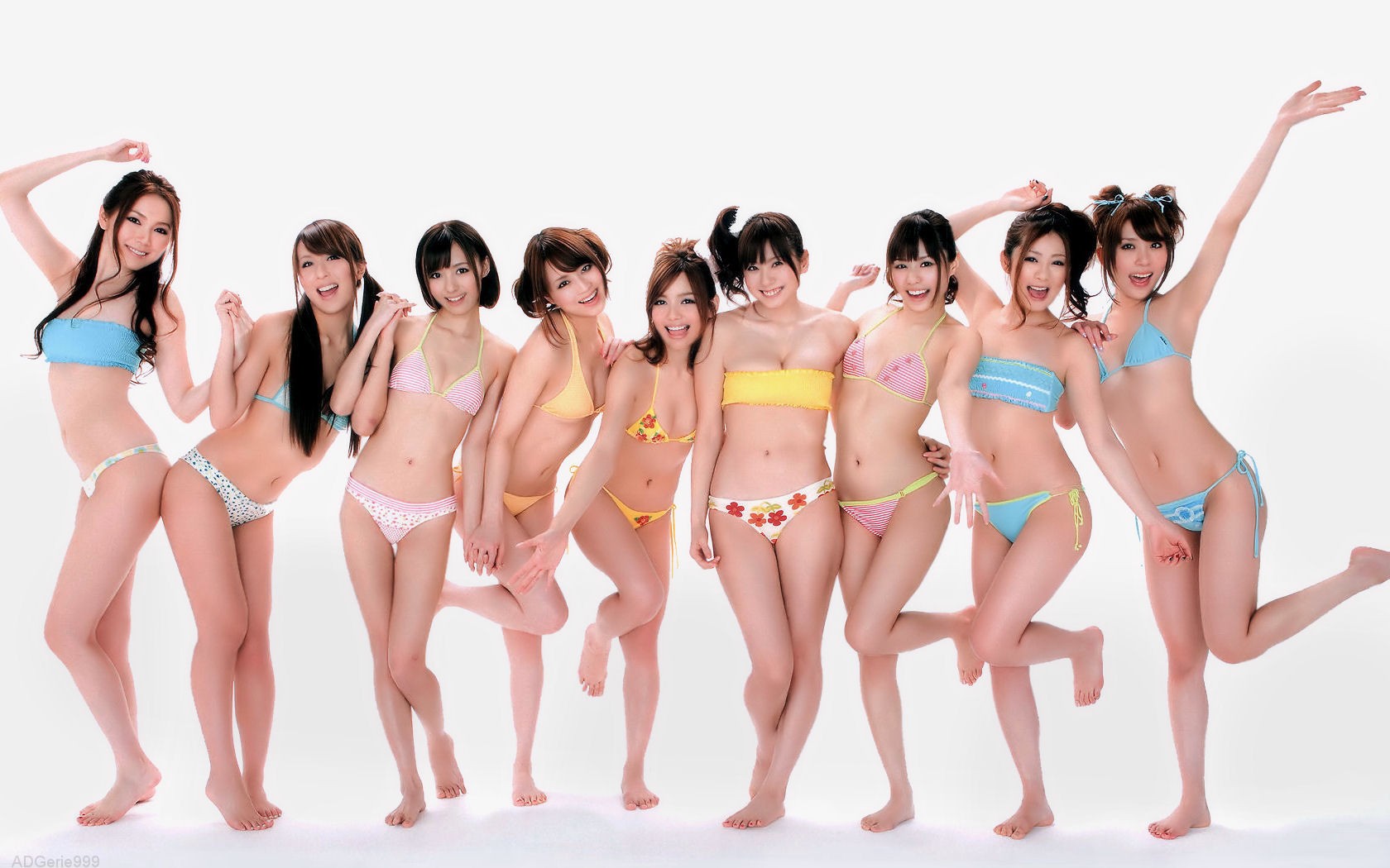 People 1680x1050 bikini women Asian brunette group of women