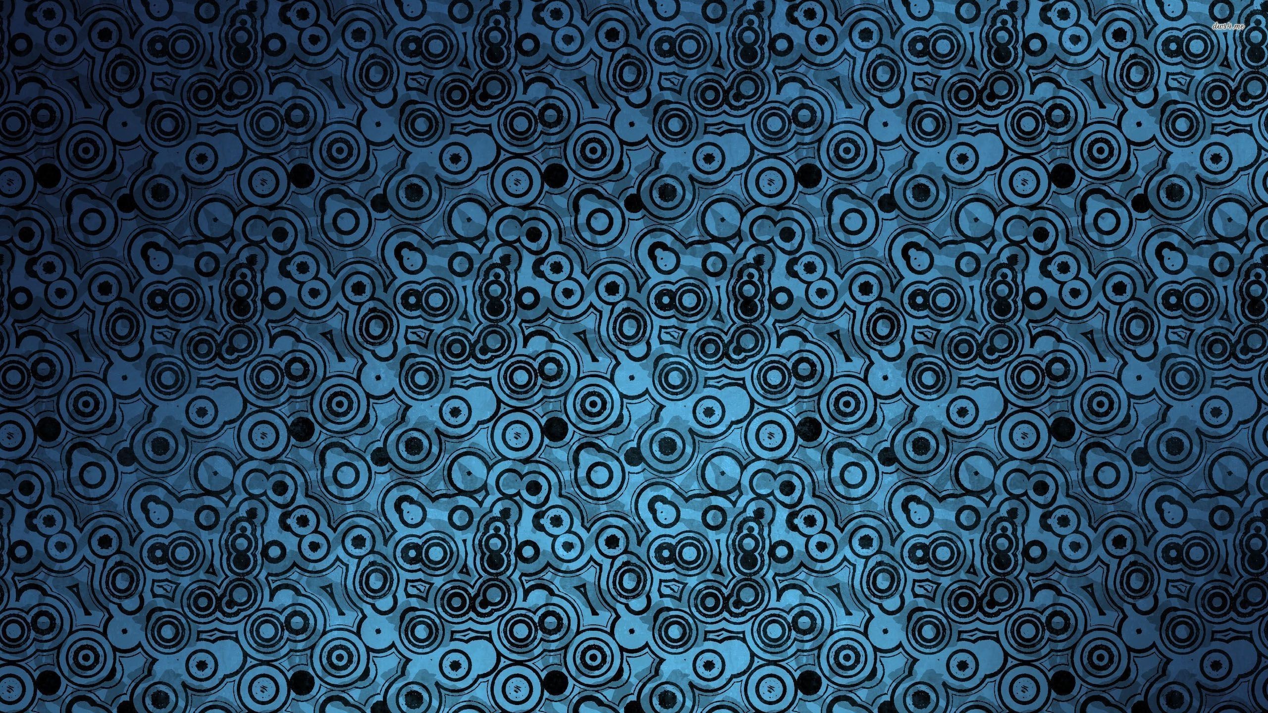 General 2560x1440 digital art pattern blue background minimalism circle black blue