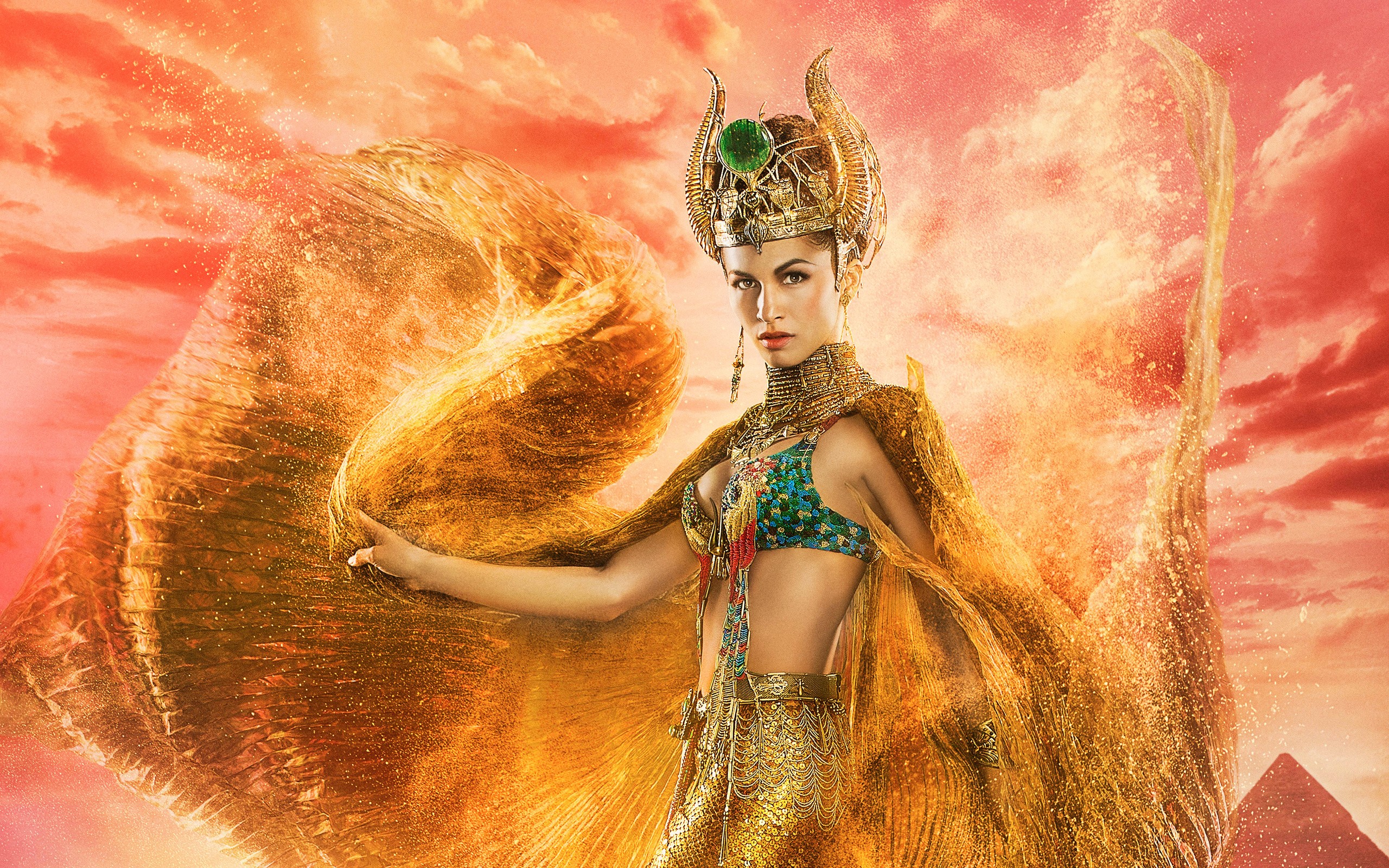 General 2560x1600 Gods of Egypt fantasy girl women movies Elodie Yung looking at viewer