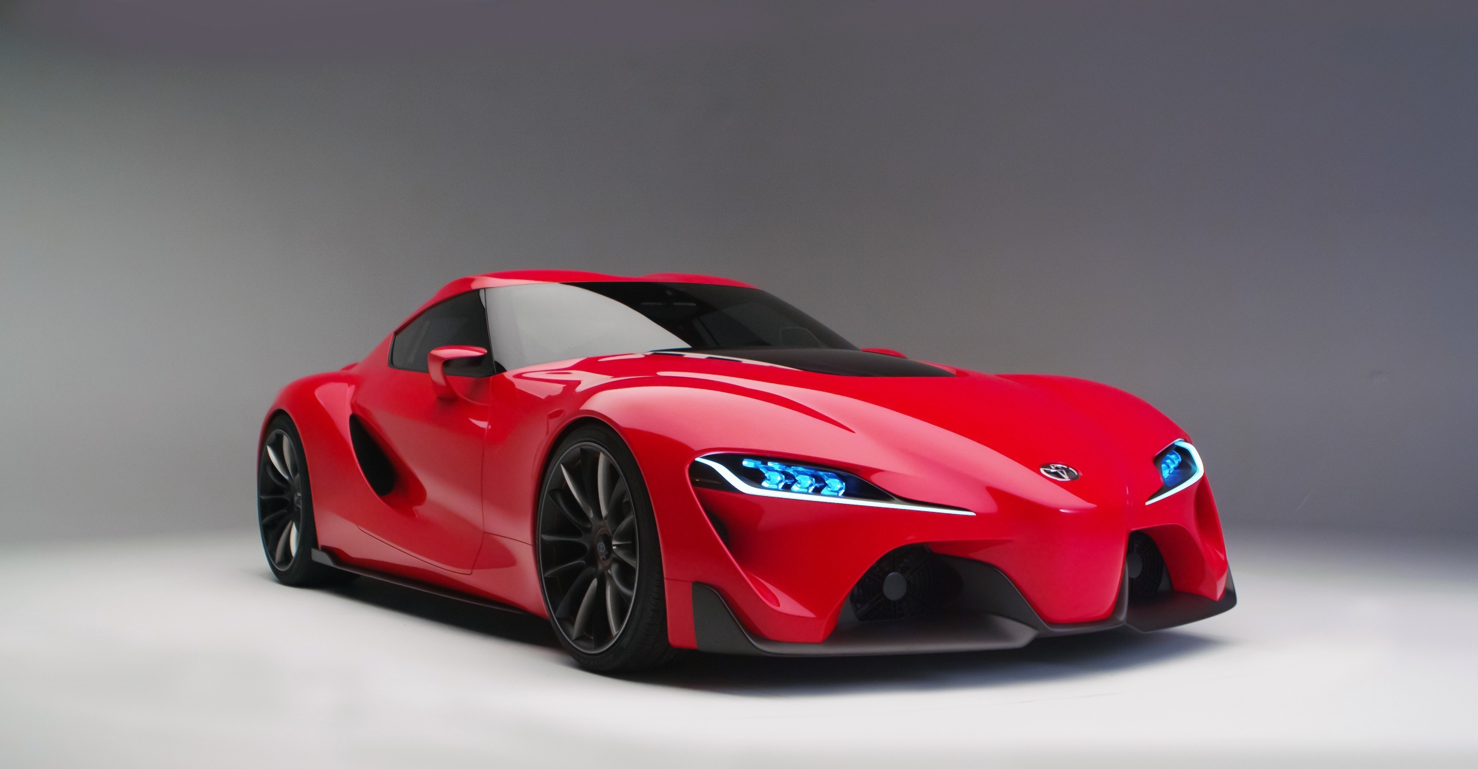 General 2998x1560 car red cars vehicle Toyota FT-1 gray background Toyota simple background Japanese cars
