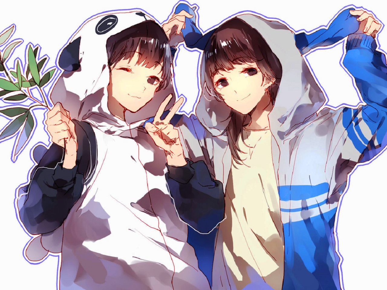 Anime 1280x960 anime clothing panda