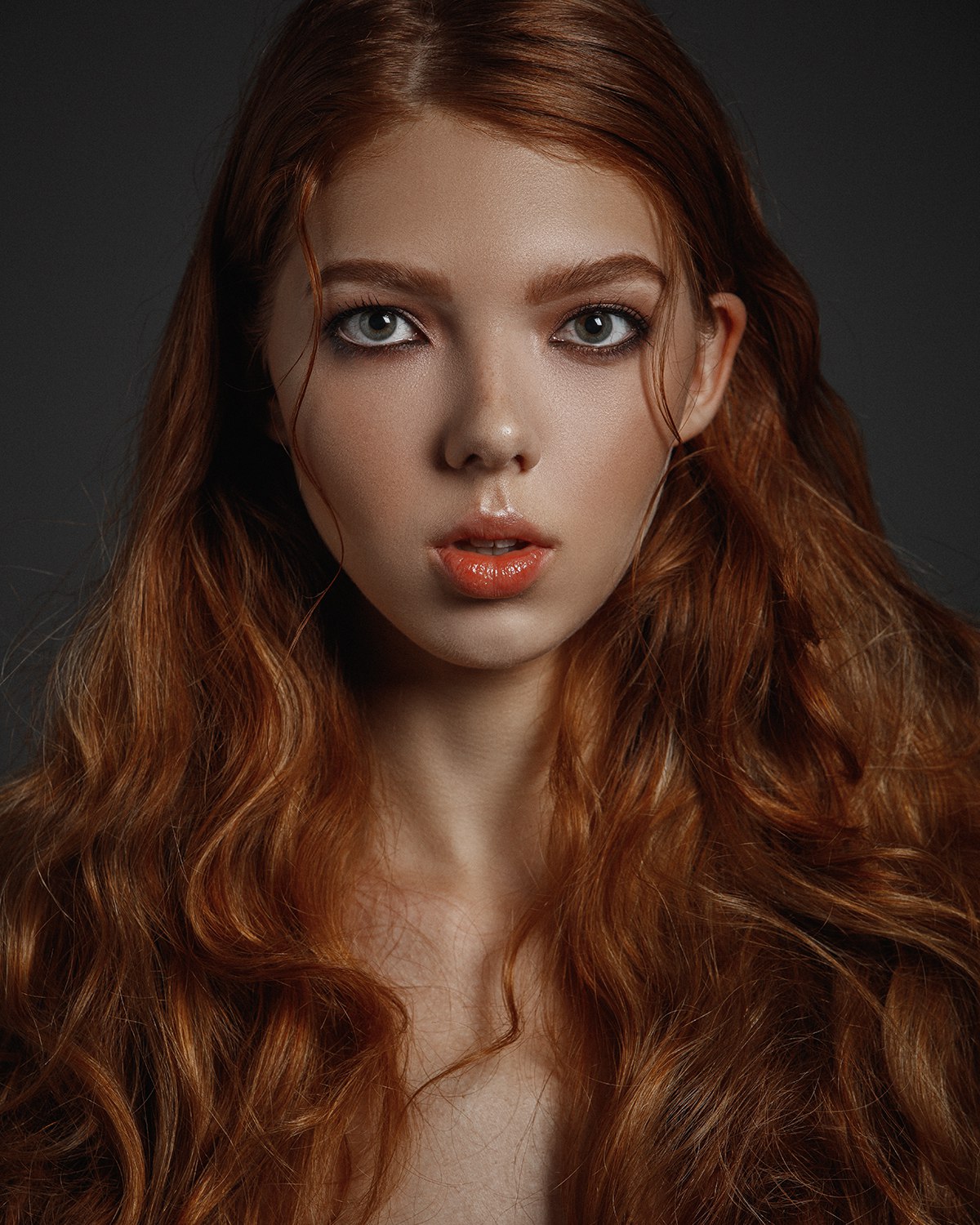 People 1200x1500 redhead Aleksey Trifonov women long hair model