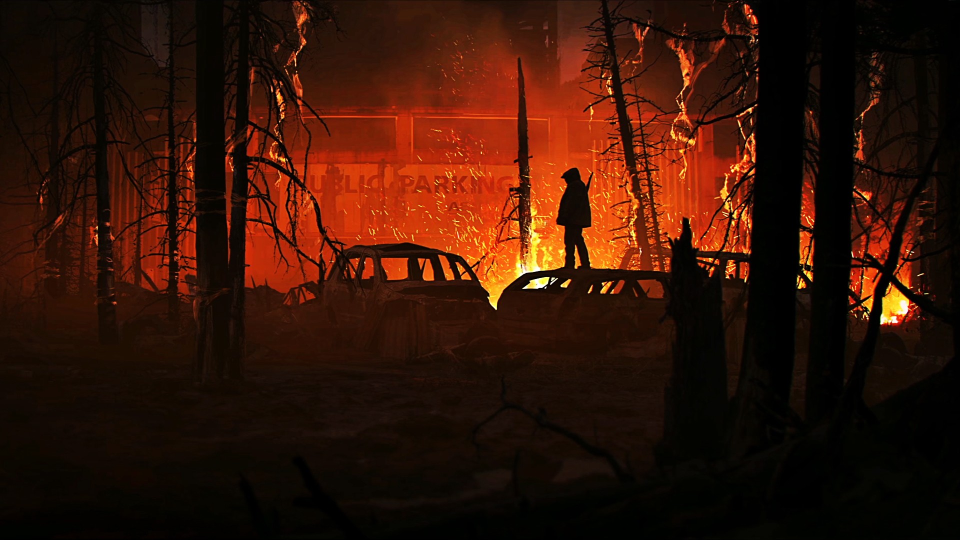 General 1920x1080 The Last of Us Naughty Dog concept art fire apocalyptic
