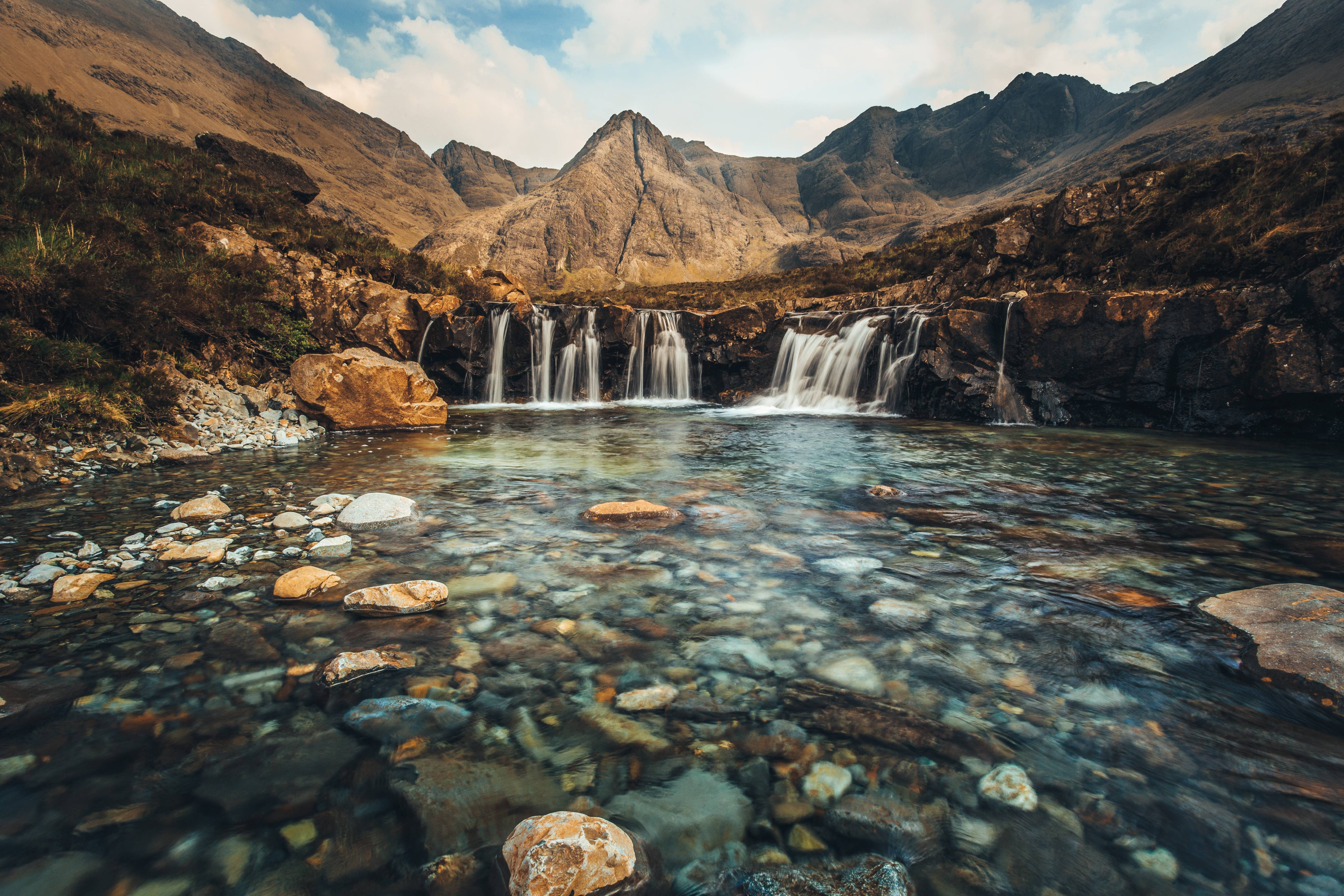 General 5472x3648 The Fairy Pools Fairy Pools Skye Scotland water mountains waterfall long exposure