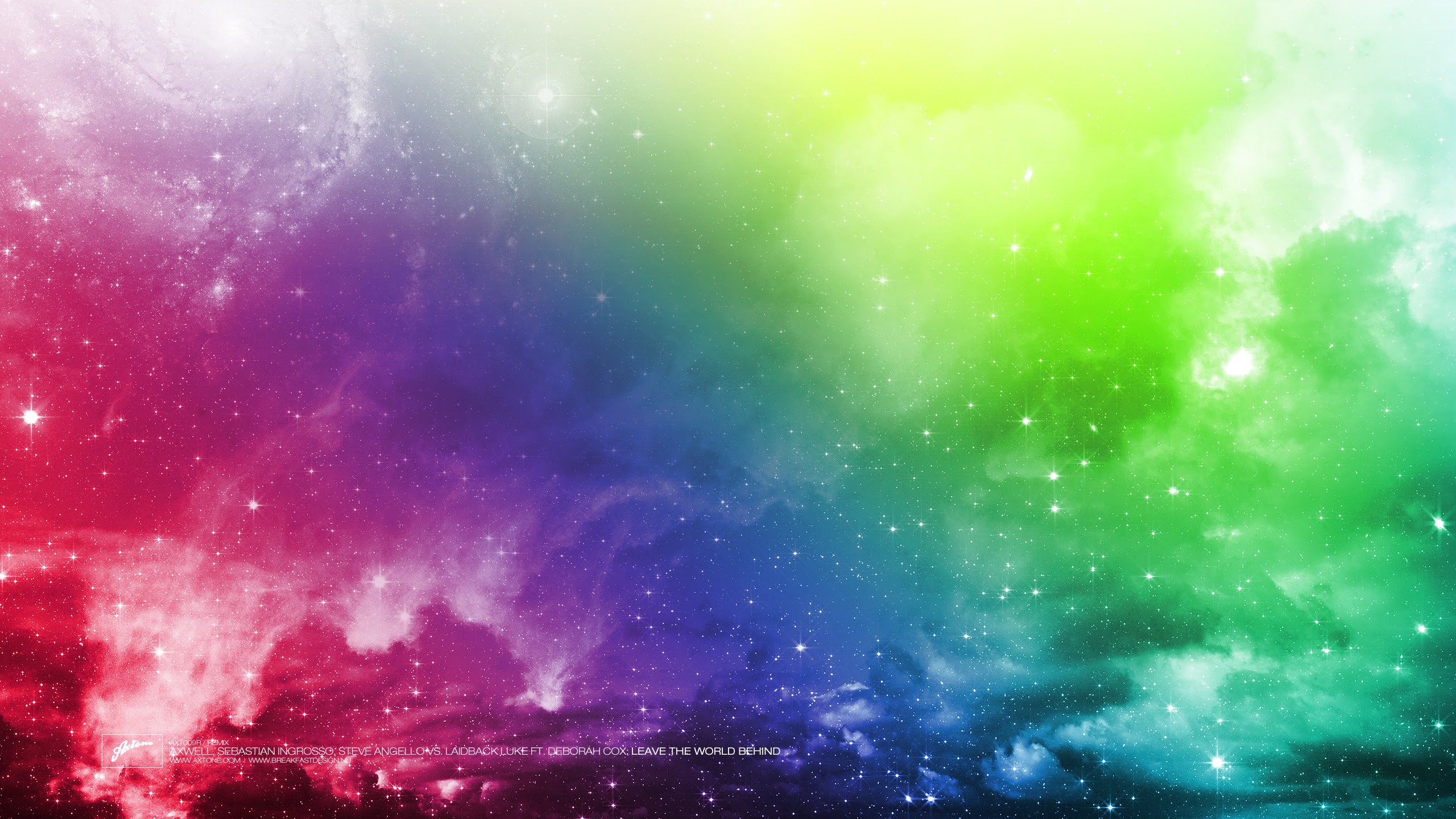 General 2560x1440 Axtone album covers colorful stars sky