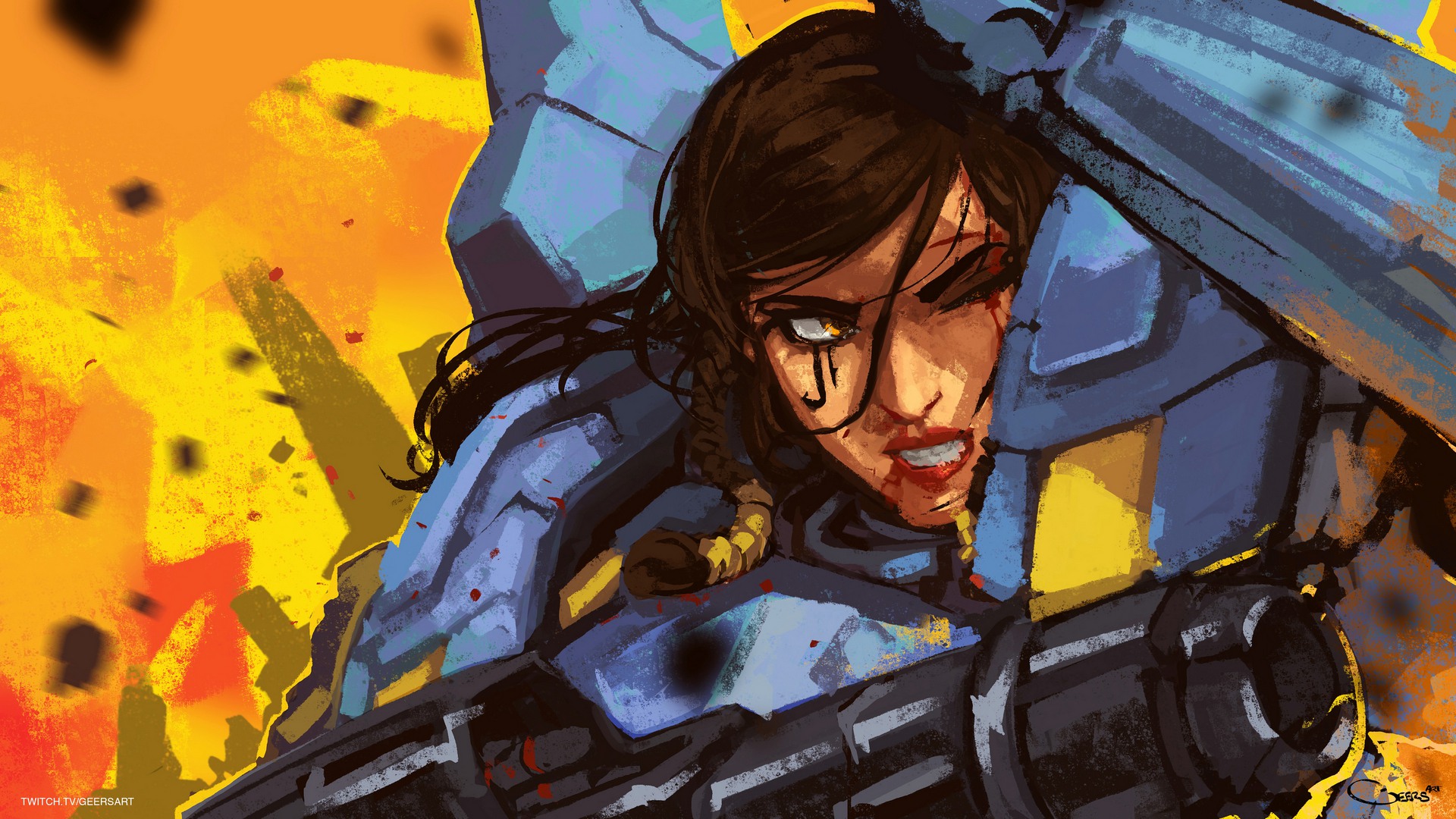 General 1920x1080 video games Overwatch Pharah (Overwatch) video game characters Blizzard Entertainment Egyptian