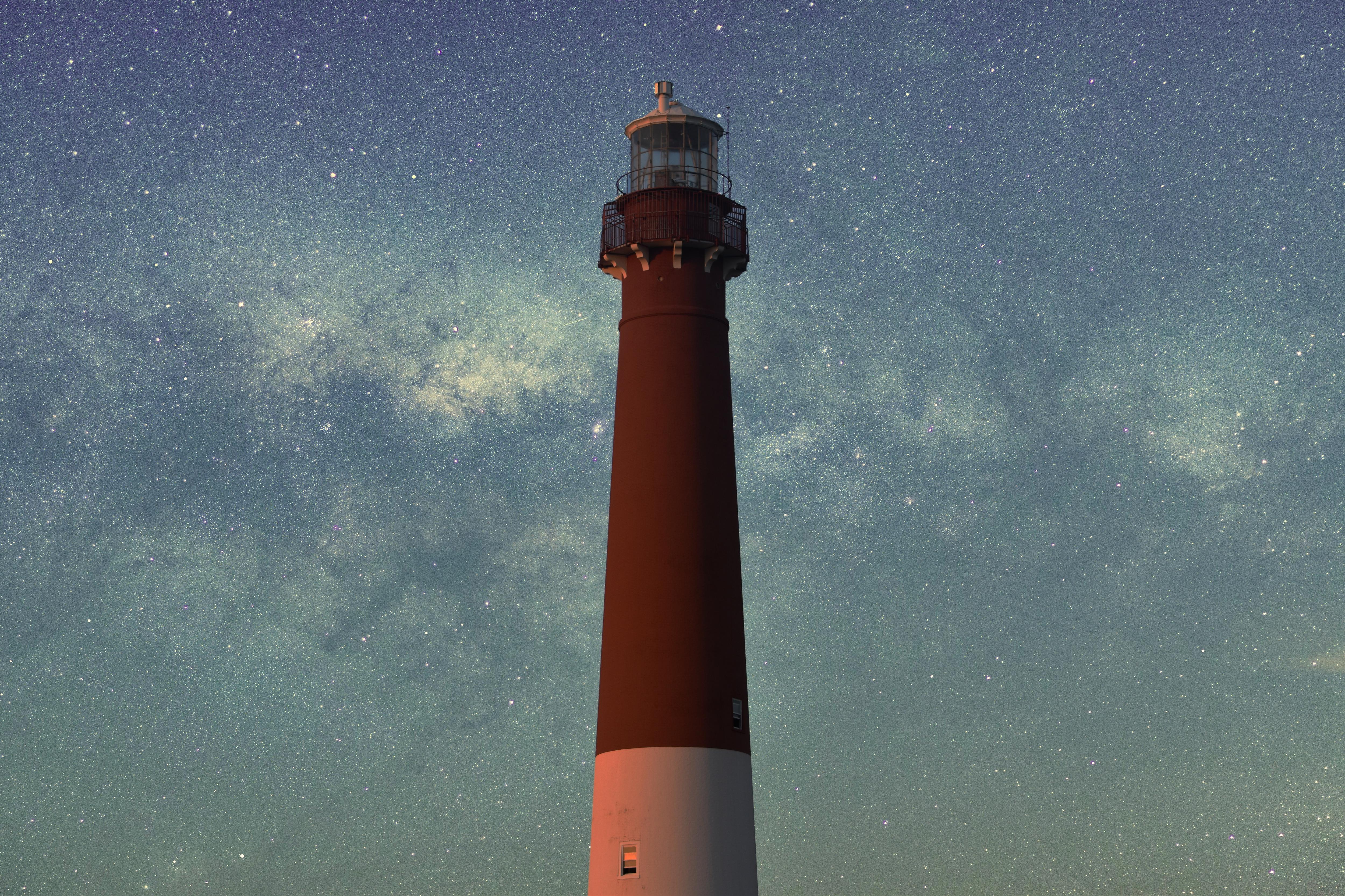 General 5000x3333 stars starry night lighthouse