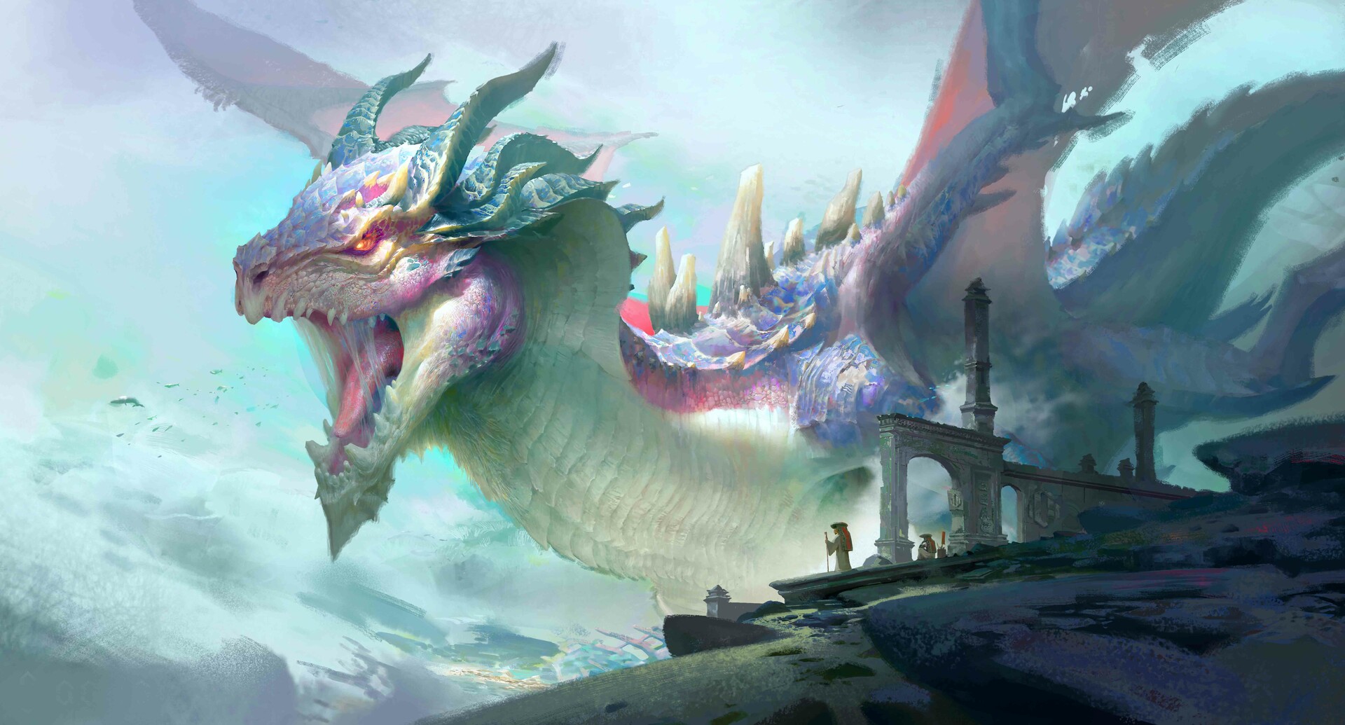 General 1920x1035 Ya Lun digital art fantasy art dragon