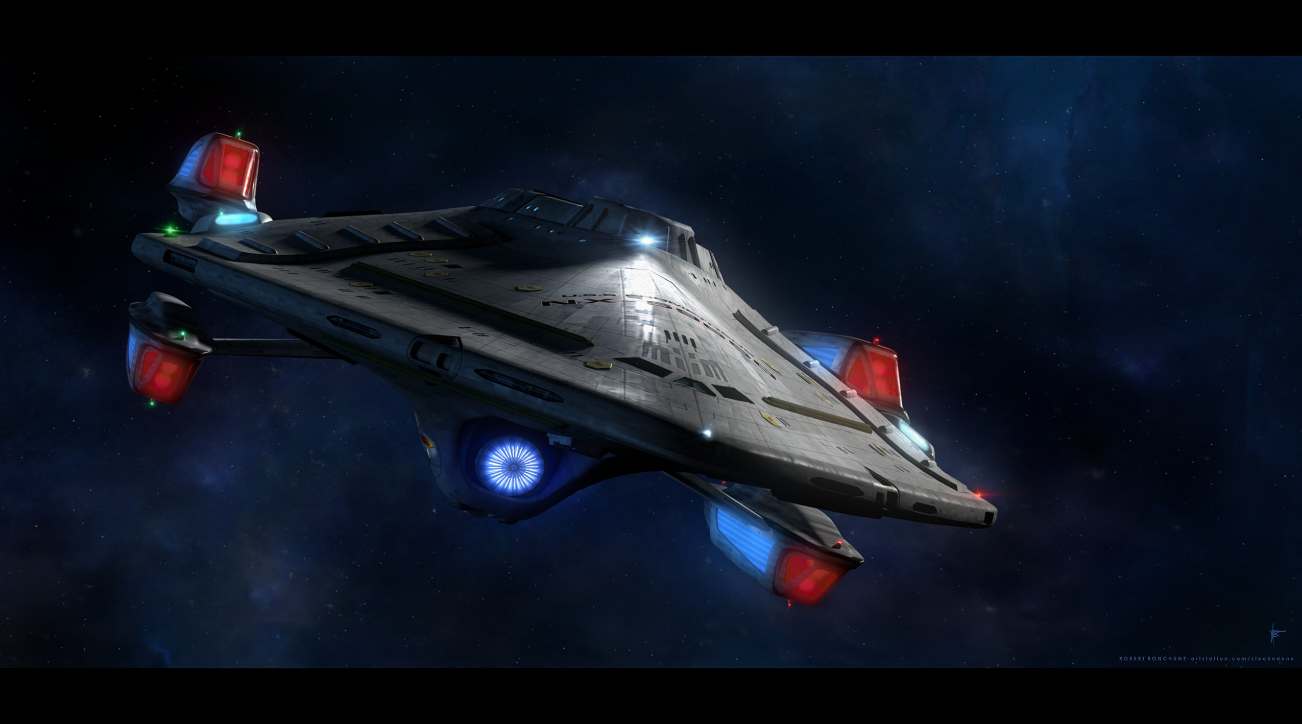 General 2550x1418 Star Trek spaceship CGI USS Prometheus Star Trek Ships vehicle science fiction digital art