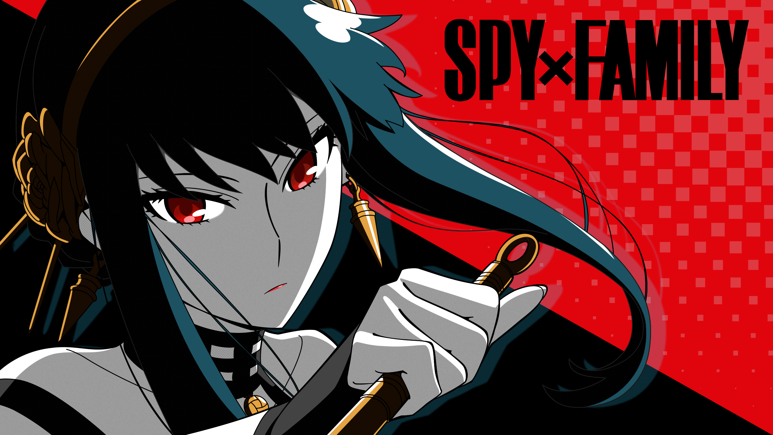 Anime 2560x1440 Spy x Family Yor Forger red eyes anime girls anime