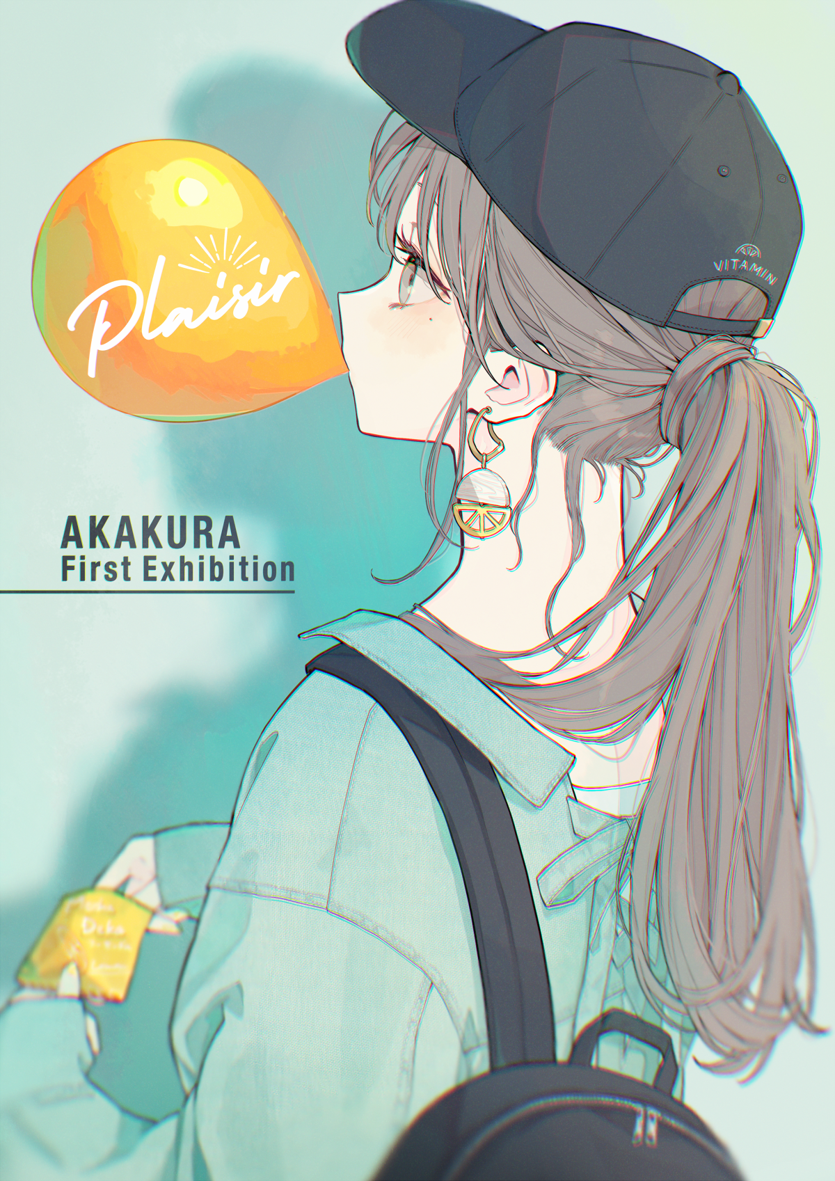 Anime 1200x1697 anime girls fantasy girl bubble gum hat digital art