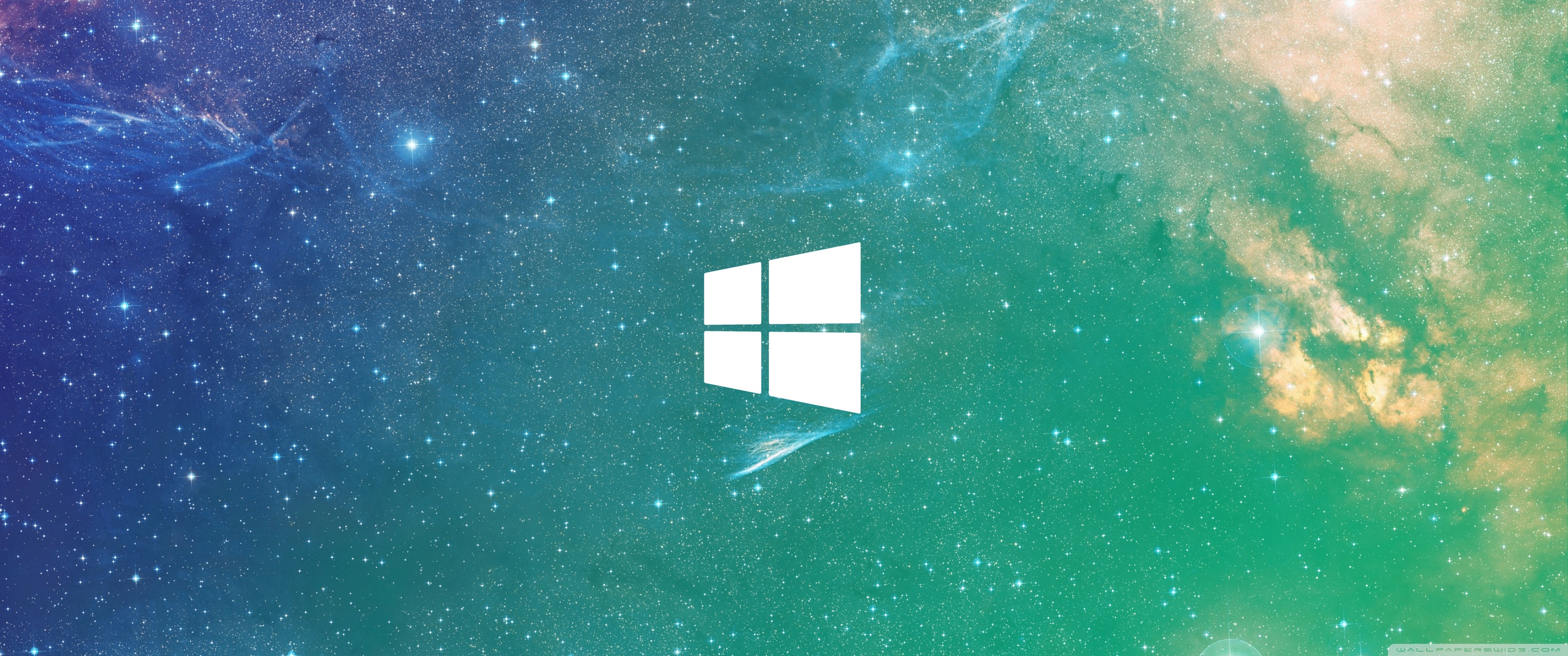General 3440x1440 ultrawide windows logo space Microsoft logo stars digital art artwork