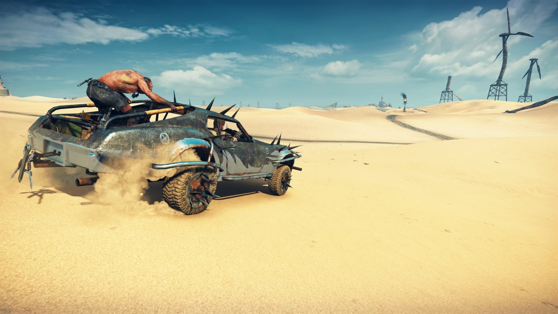 General 1920x1080 PC gaming video games Mad Max (game) desert apocalyptic car Mad Max screen shot